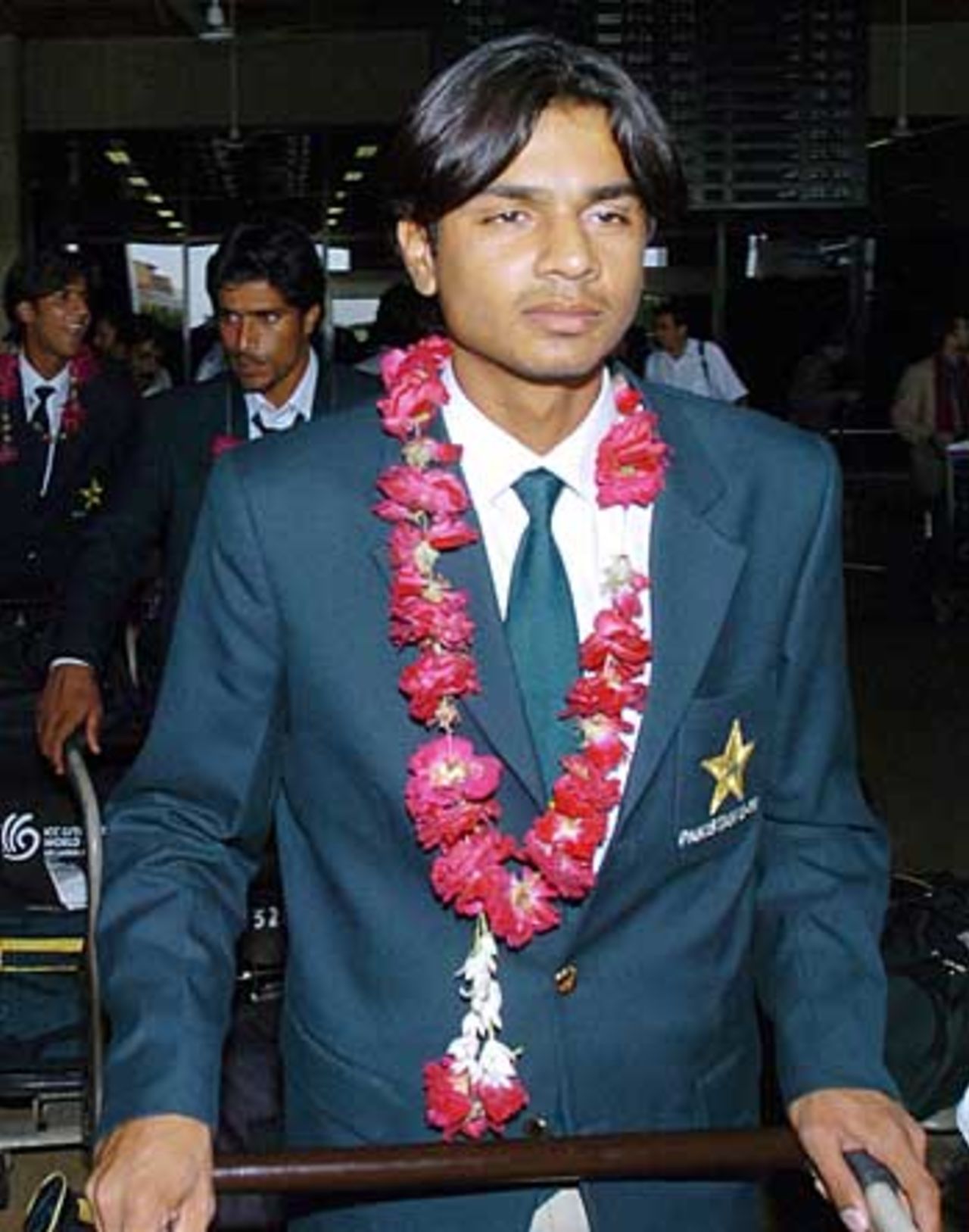 Laiq Muhammad returns home after being in the Pakistan Under-19 squad which won the the World Cup, Karachi, February 21, 2006