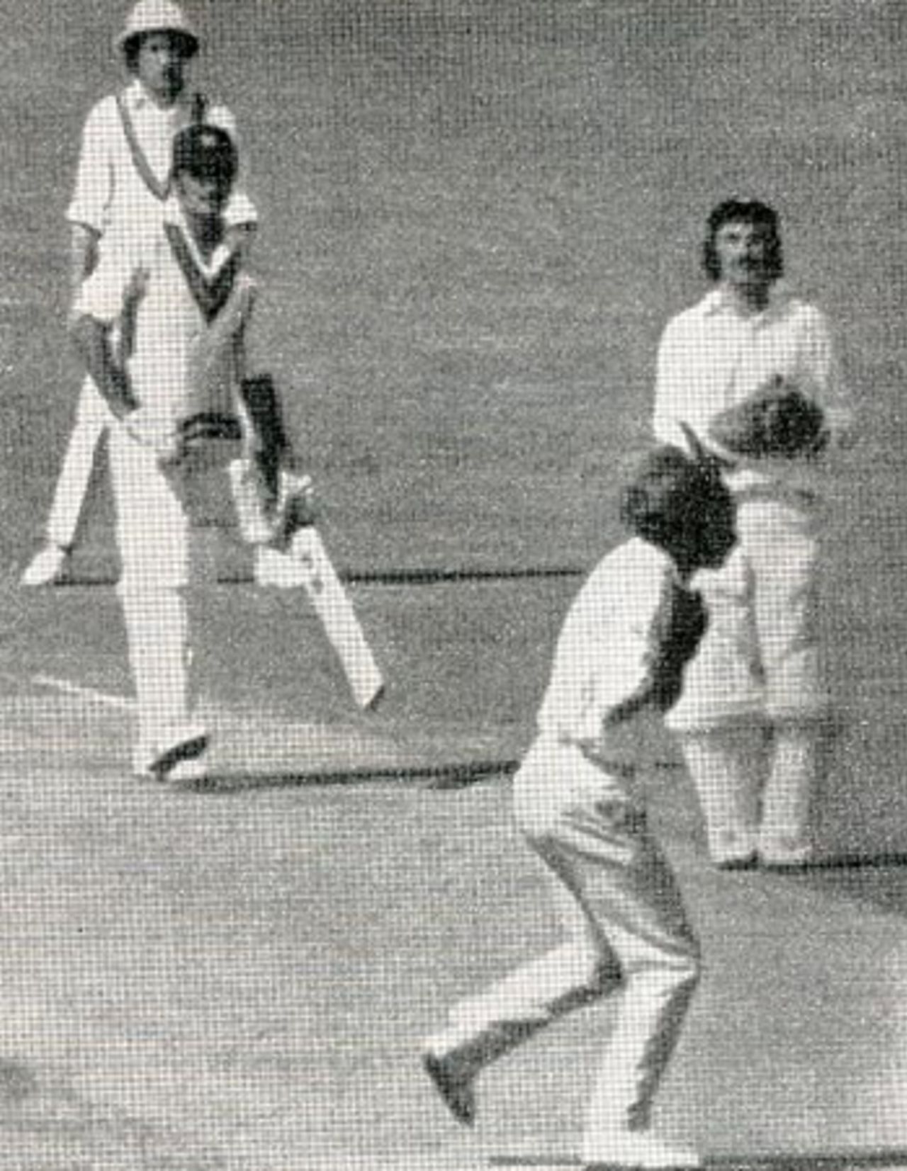 Ajit Wadekar is caught and bowled by Derek Underwood, India v England, 3rd Test, January 17, 1973