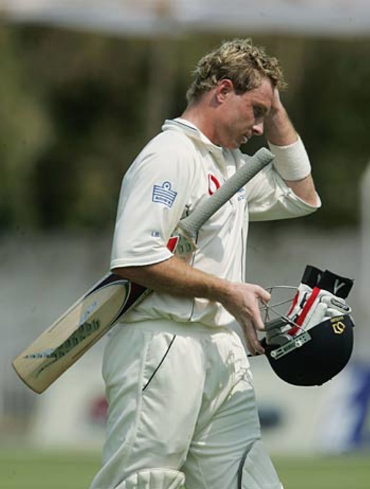 Ian Bell joined the list of England batsmen returning to the pavilion, Board President's XI v England XI, Tour match, Vadodara, February 25, 2006