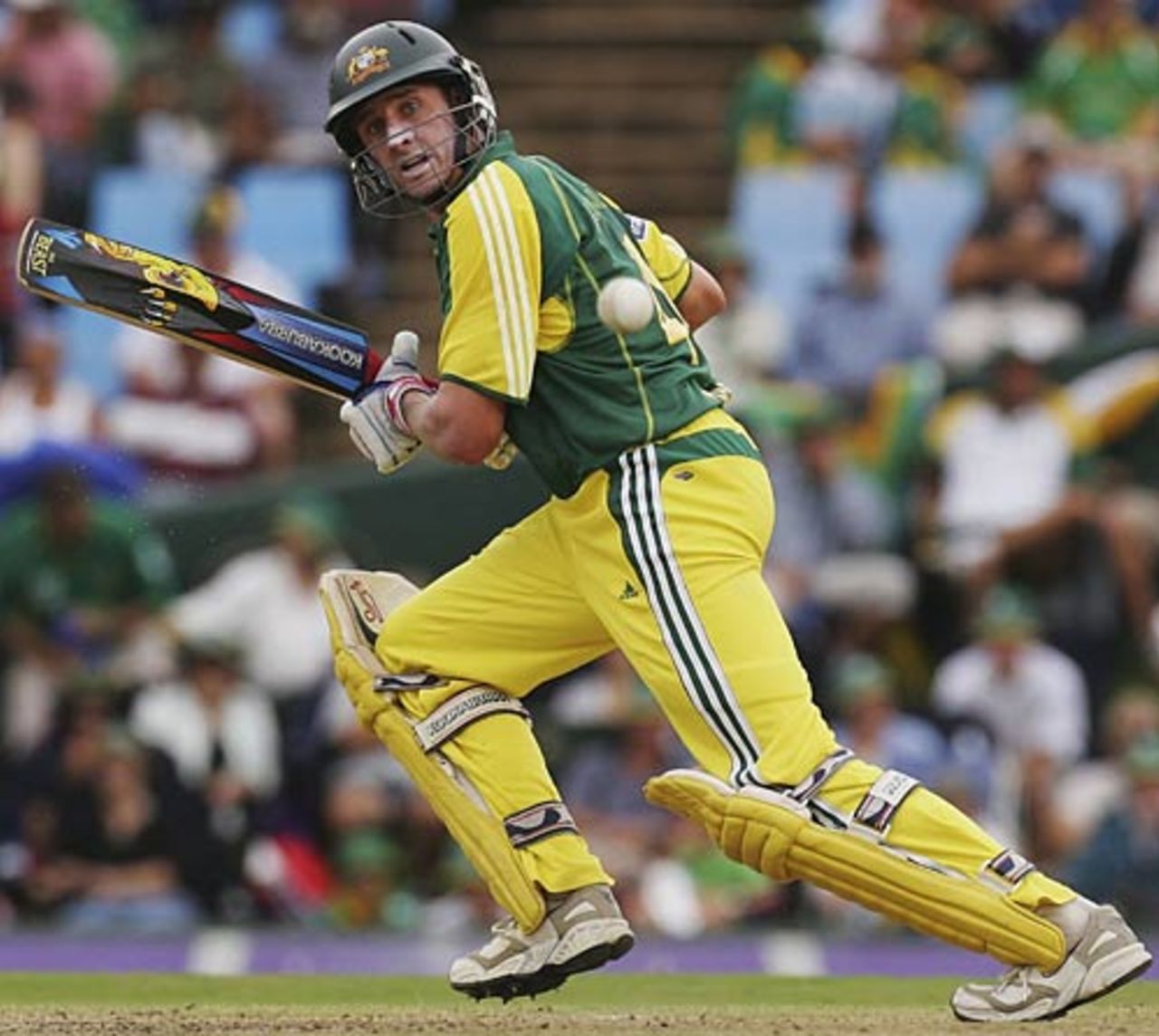 Mike Hussey transferred his fine form into South Africa, helping Australia recover in partnership with Michael Clarke, South Africa v Australia, 1st ODI, Centurion Park, February 26, 2006