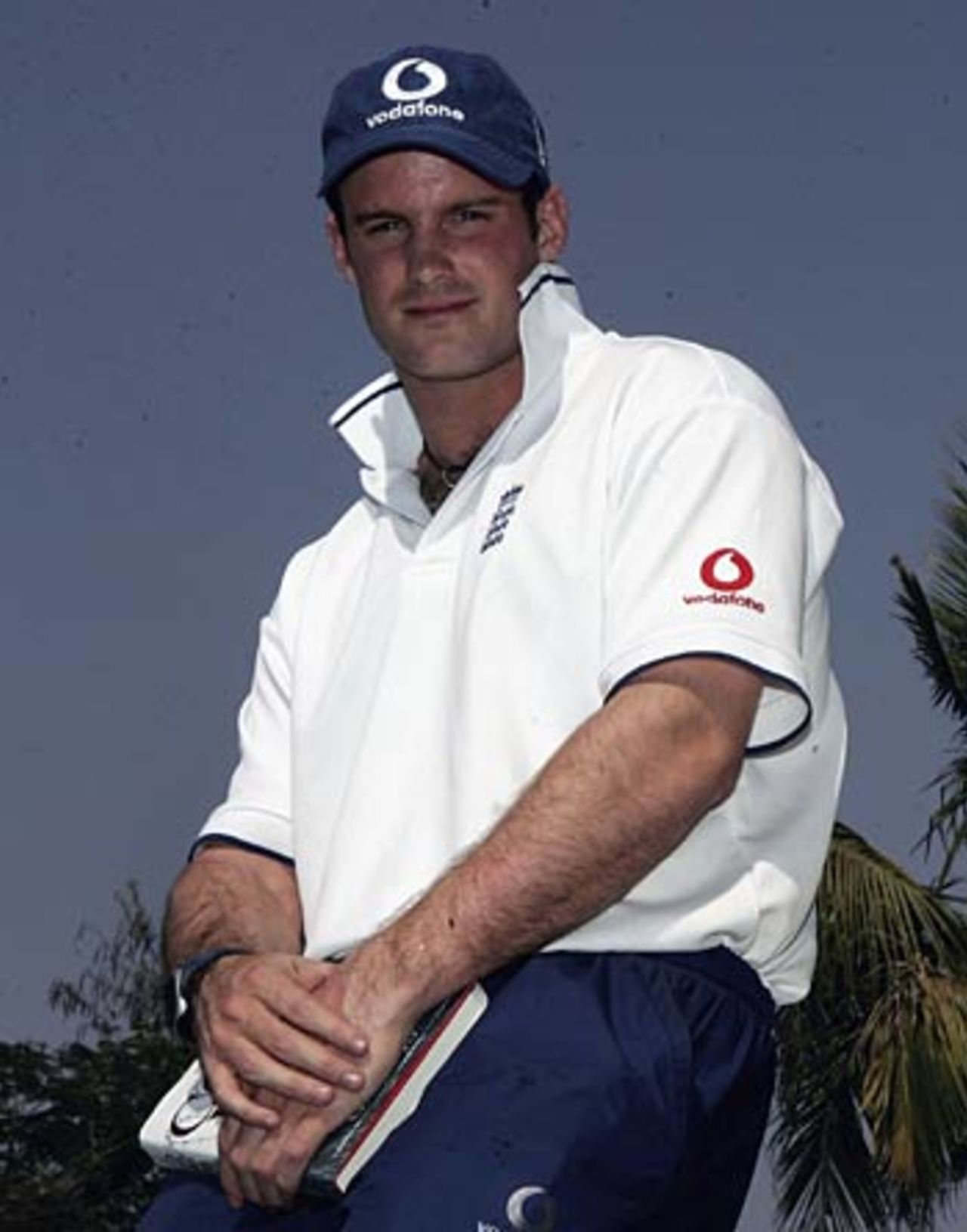 Andrew Strauss after arriving in Nagpur with the England team ahead of the first Test, Nagpur, February 26, 2006