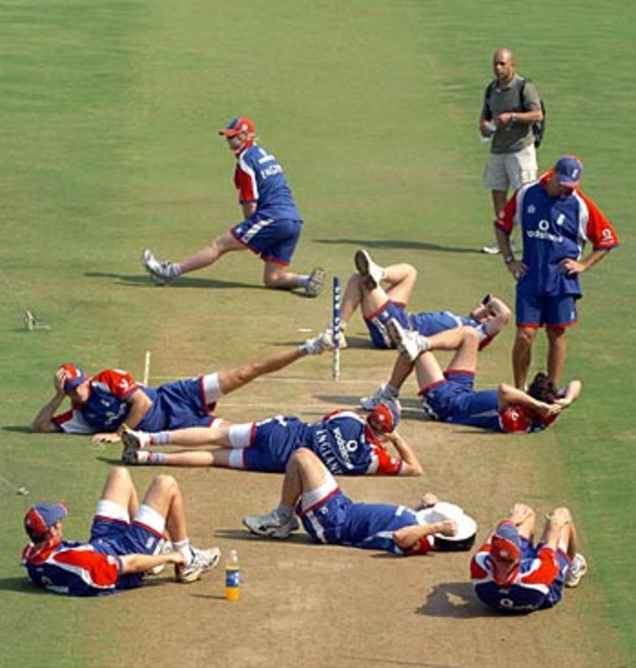 England's squad is being stretched to the limits ahead of the first Test as Simon Jones joins the list of injured or missing players, Nagpur, February 27, 2006