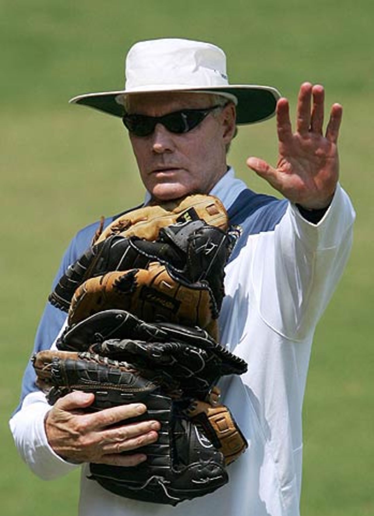 Greg Chappell ... if the glove fits, Nagpur, February 28, 2006