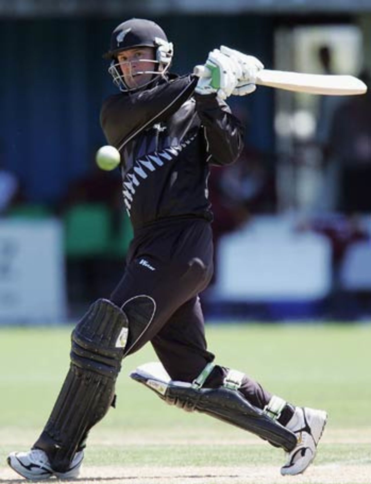 Nathan Astle unleashes a fierce pull, New Zealand v West Indies, 4th ODI, Napier, March 1, 2006