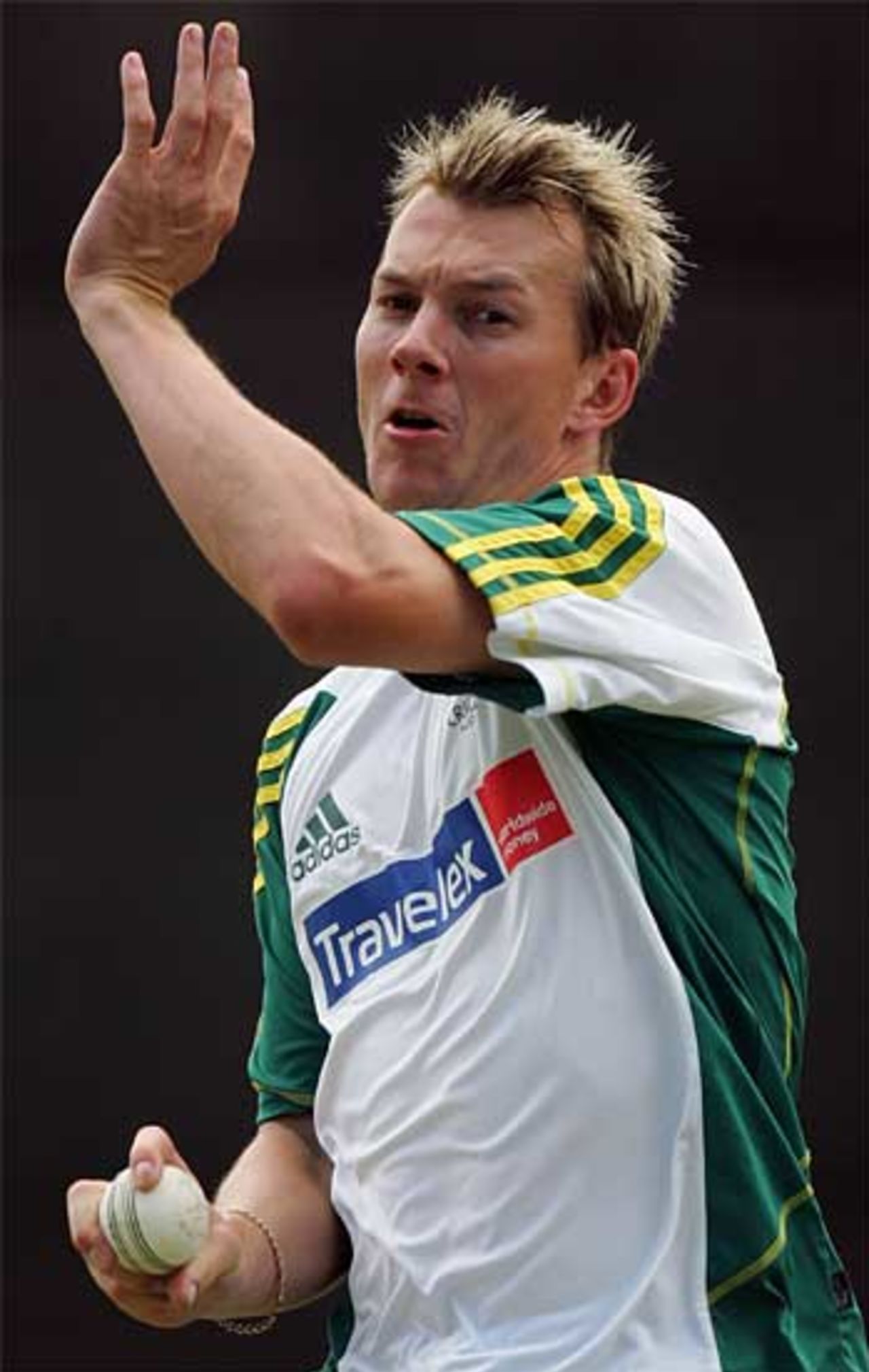 Brett Lee lets rip in training, Australia in South Africa, 2006