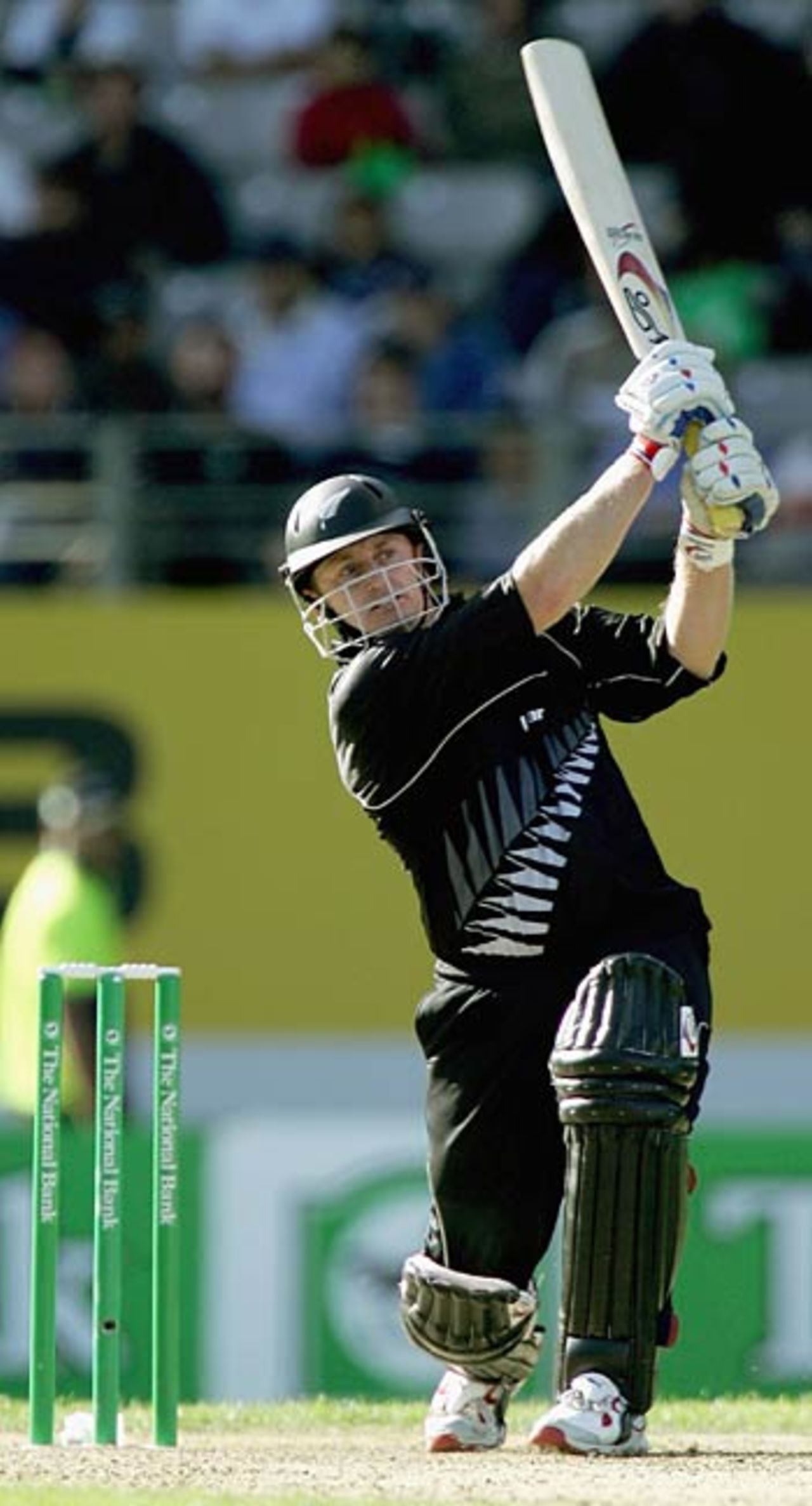 Scott Styris hits over the top en route to 90, New Zealand v West Indies, 5th ODI, Auckland, March 4, 2006 
