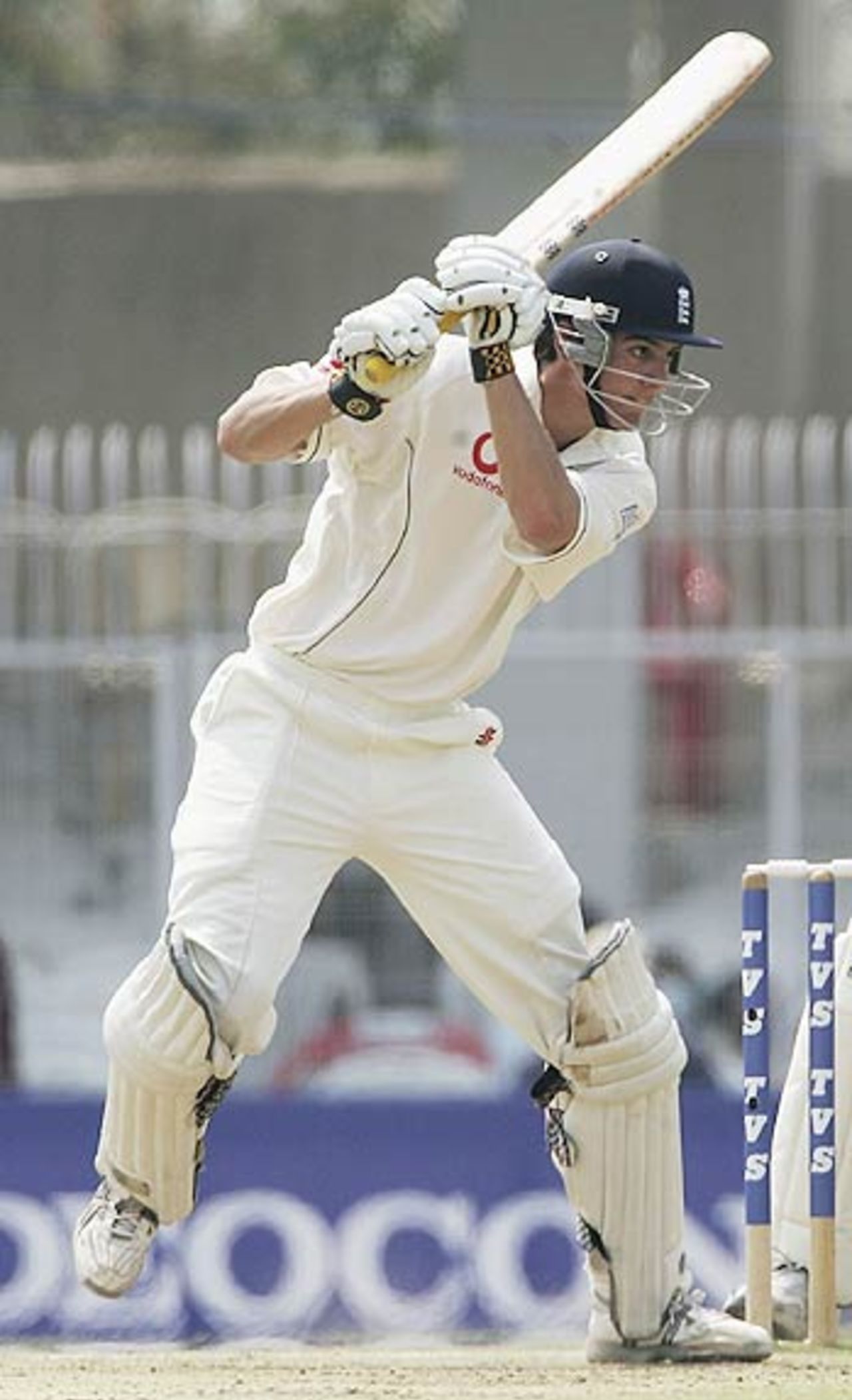 Alastair Cook cuts as England build their lead, India v England, Nagpur, March 4, 2006