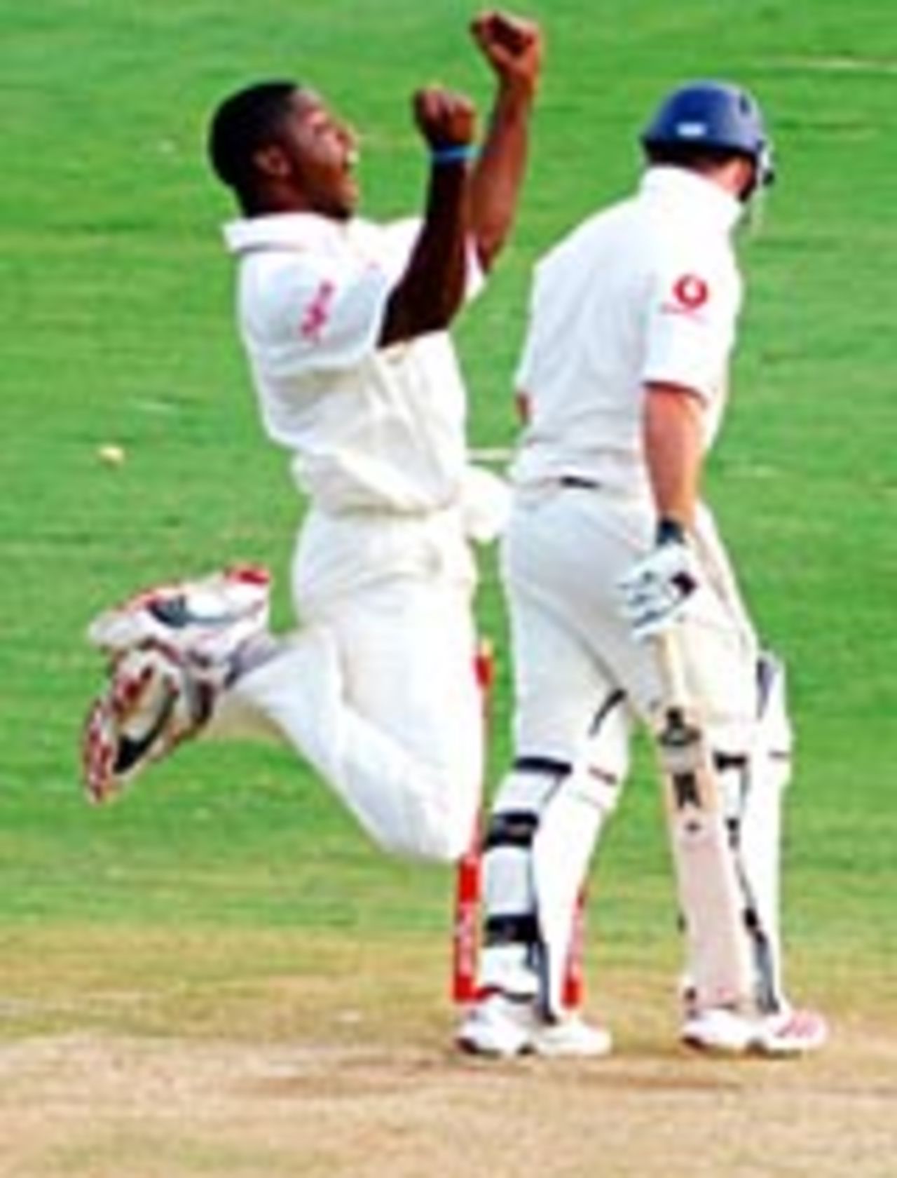 Andrew Richardson celebrates bowling Michael Yardy, West Indies A v England A, St Lucia, March 4, 2006