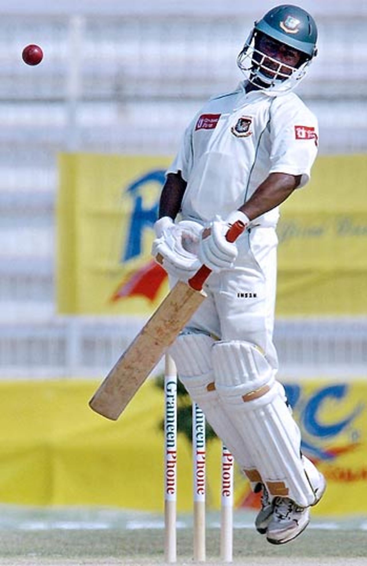 Nafees Iqbal sways away from a bouncer, Bangladesh v Sri Lanka, 2nd Test, Bogra, March 8, 2006