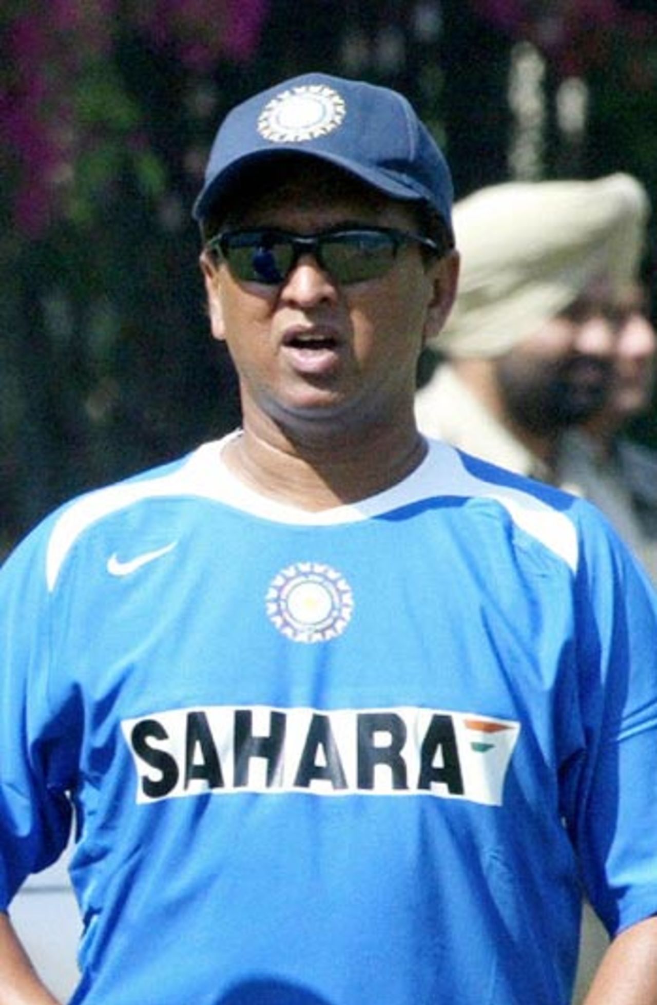 Kiran More in Mohali on the eve of the second Test between India and England, Mohali, March 8, 2006