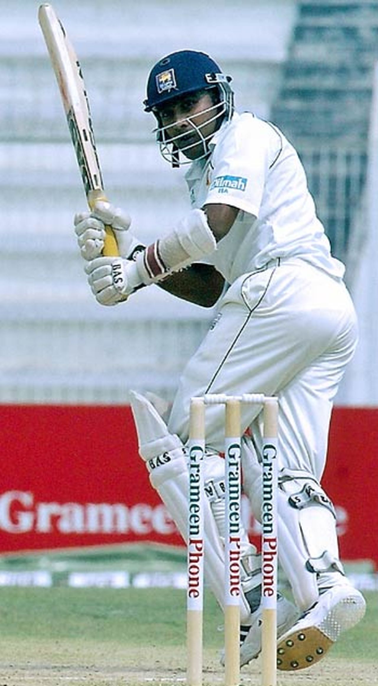 Mahela Jayawardene glances on his way to 49, Bangladesh v Sri Lanka, 2nd Test, Bogra, 2nd day, March 9, 2006