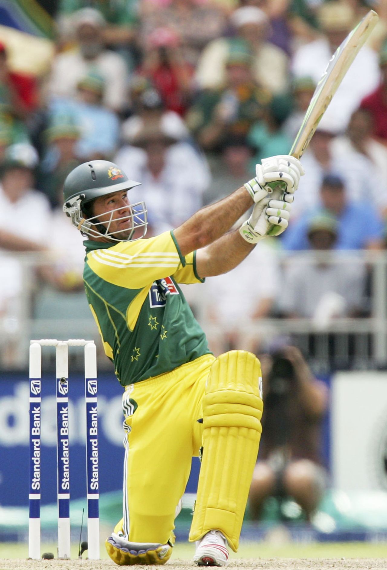 Ricky Ponting launches another mammoth six, South Africa v Australia, 5th ODI, Johannesburg, March 12, 2006