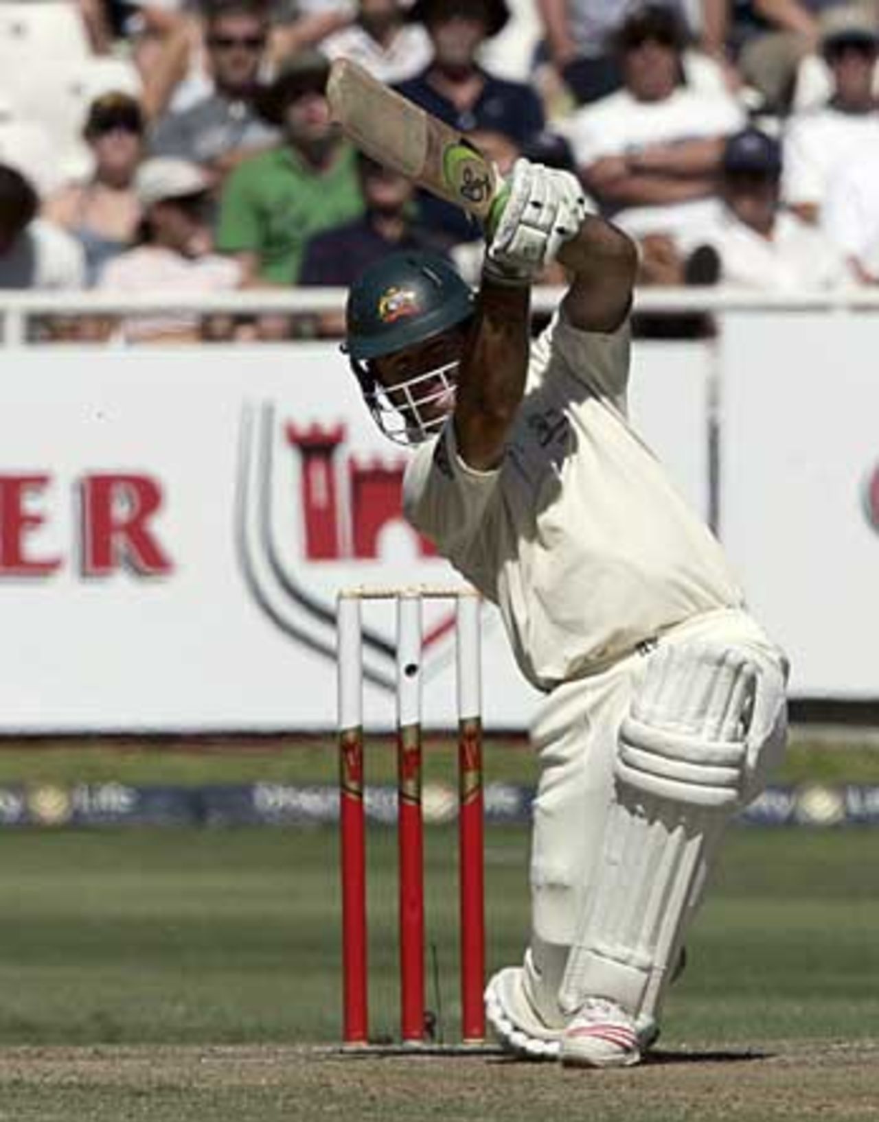 Ricky Ponting drives beautifully through the covers, South Africa v Australia, 1st Test, Cape Town, March 17, 2006