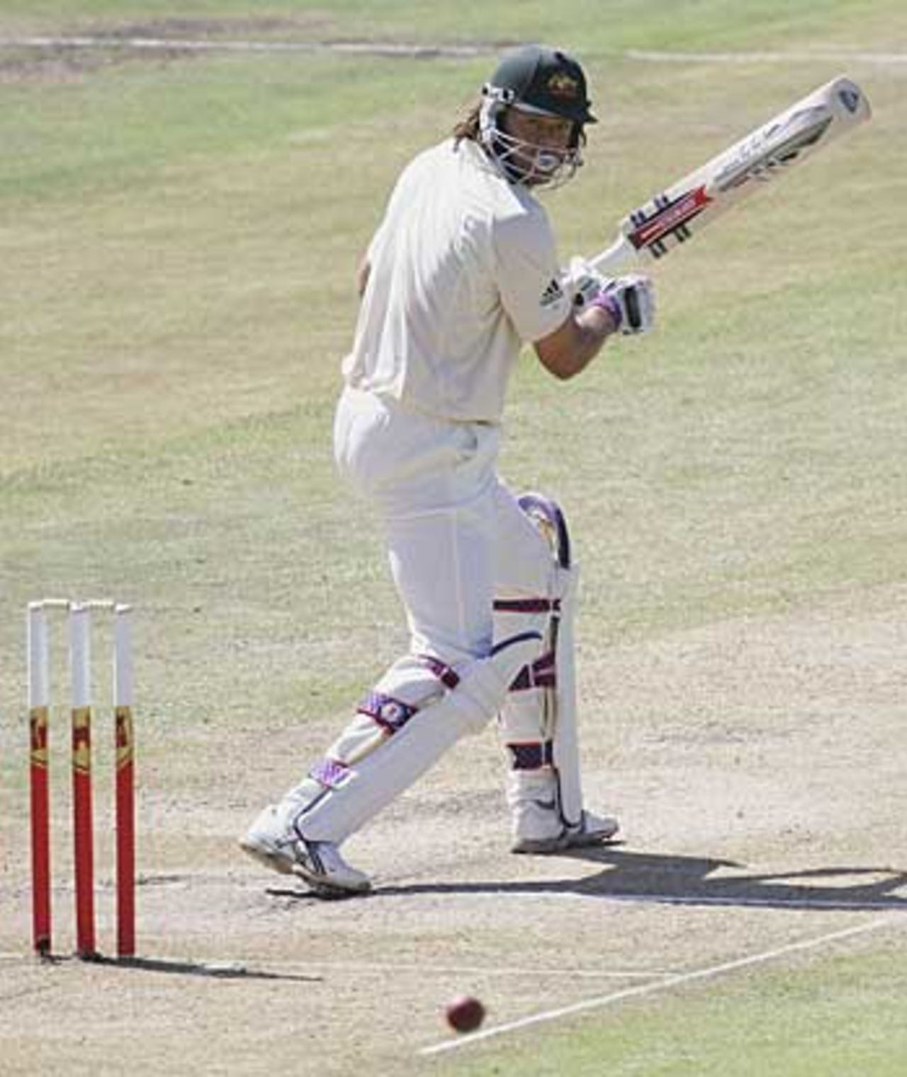 Andrew Symonds deflects on his way to fifty, South Africa v Australia, 1st Test, Cape Town, March 17, 2006