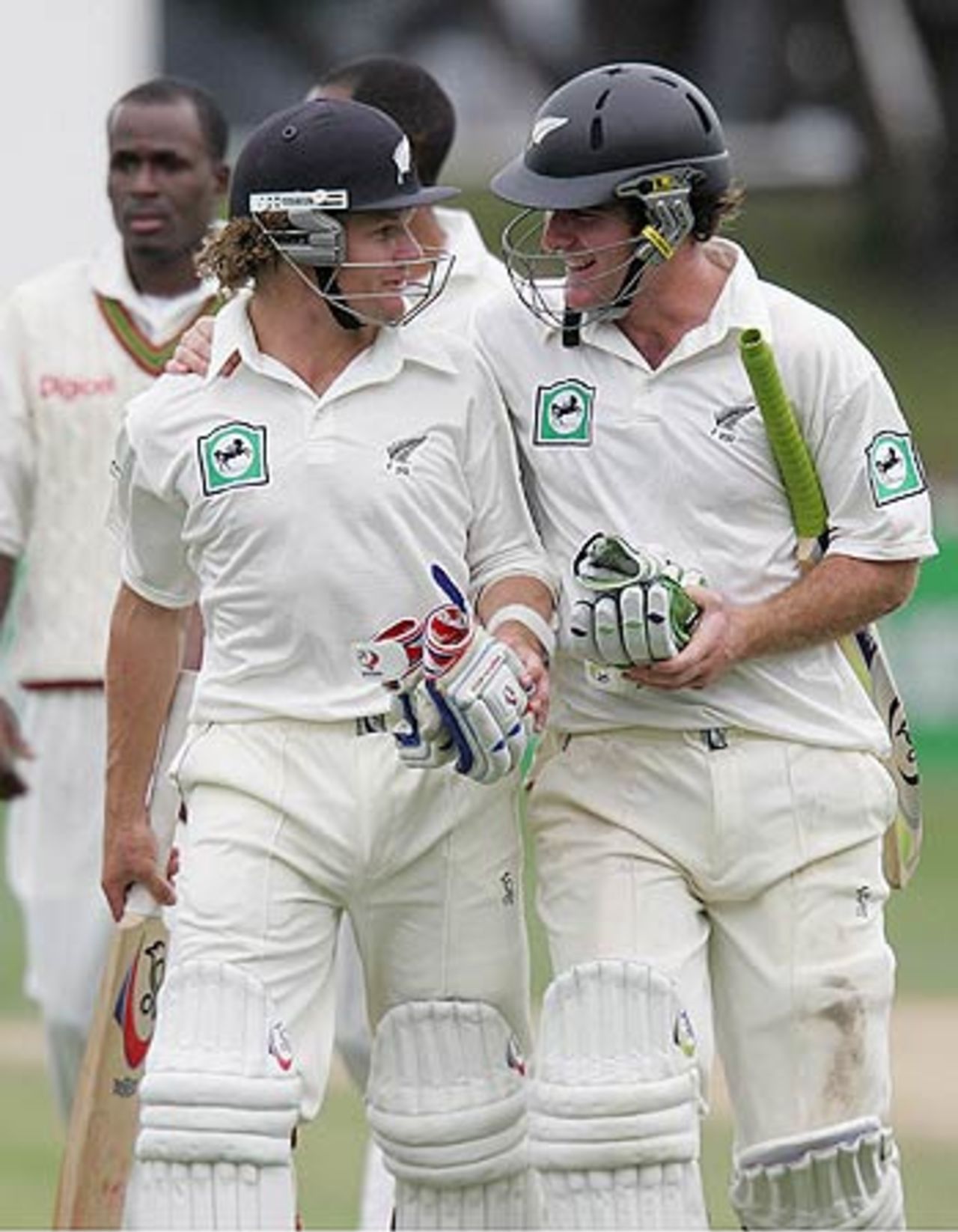 Jamie How and Hamish Marshall completed New Zealand's ten-wicket win, New Zealand v West Indies, 2nd Test, Wellington, 4th day, March 20, 2006