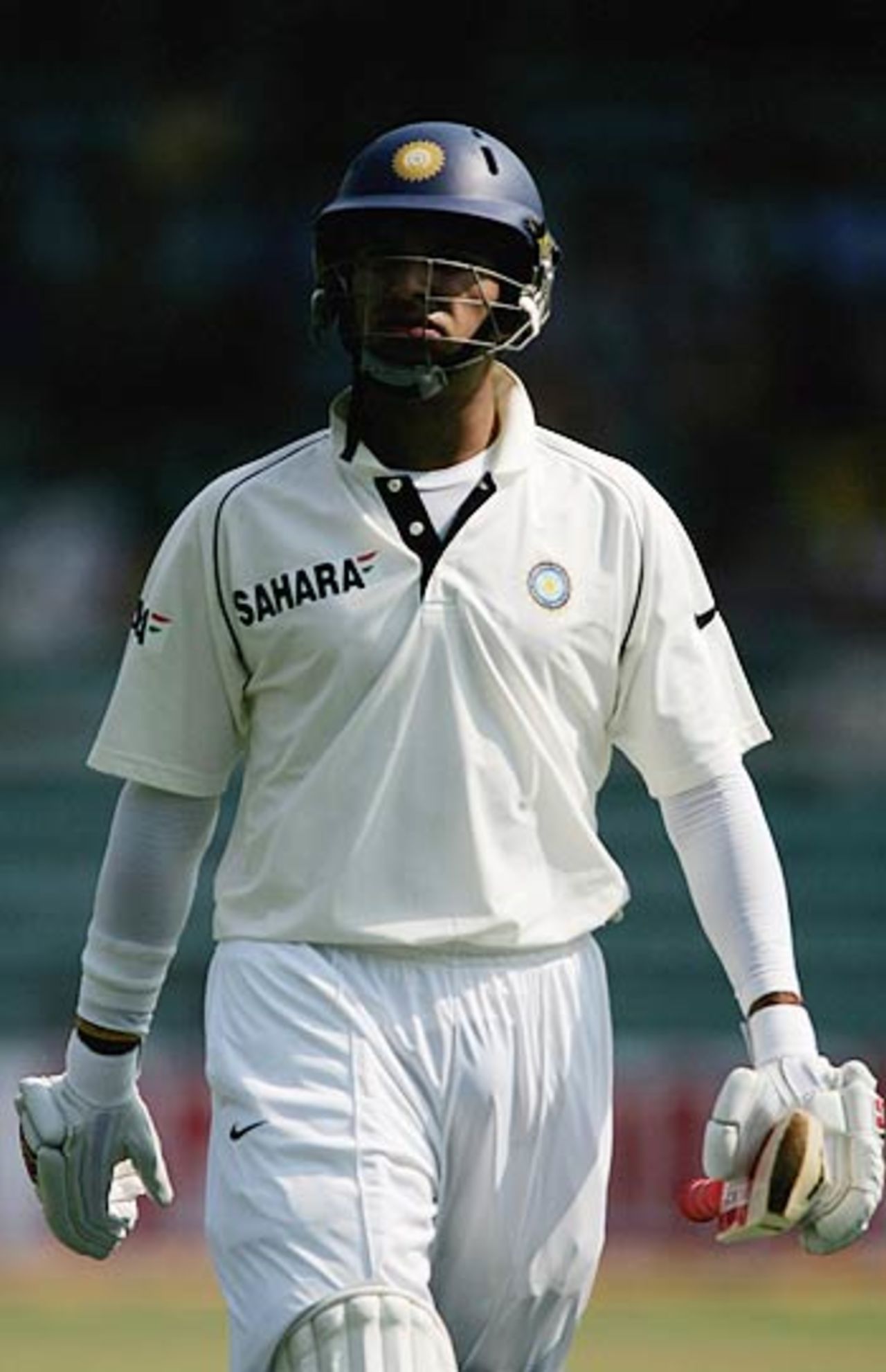 Yuvraj Singh walks back to the dressing-room, India v England, 3rd Test, Mumbai, March 20, 2006