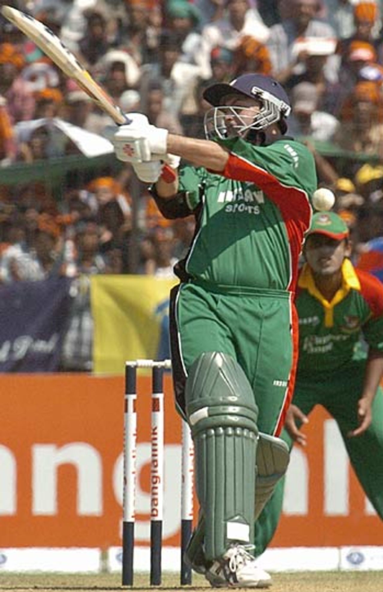 Hitesh Modi mistimes an attempted pull, Bangladesh v Kenya, 2nd ODI, Khulna, March 20, 2006