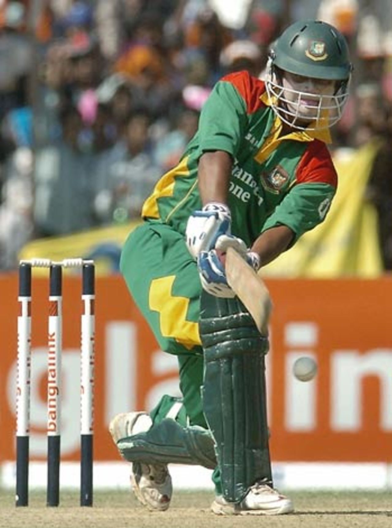 Shahriar Nafees nudges to the leg side, Bangladesh v Kenya, 2nd ODI, Khulna, March 20, 2006