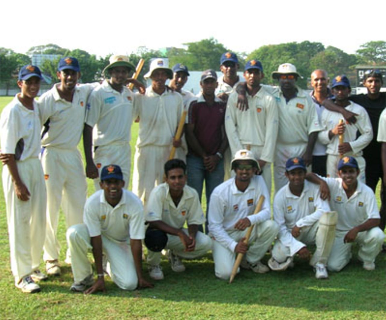 Sinhalese Sports Club team after winning the Premier League Trophy 2005/06