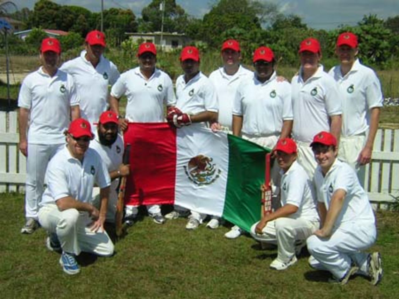 Mexican team, runner-up at the 1st Central American Cricket Championships