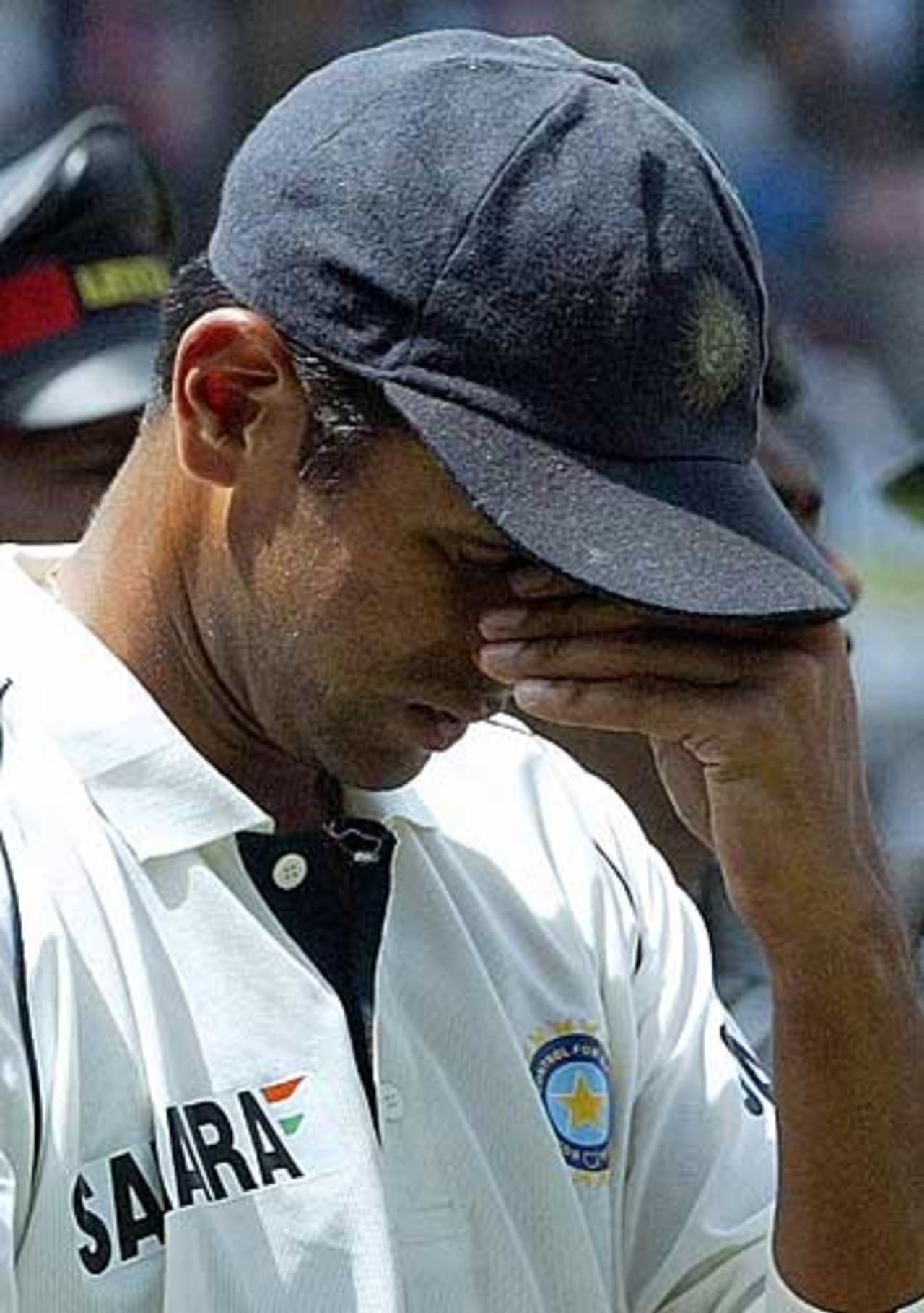A dejected Rahul Dravid reflects on losing to England, India v England, 3rd Test, Mumbai, March 22, 2006