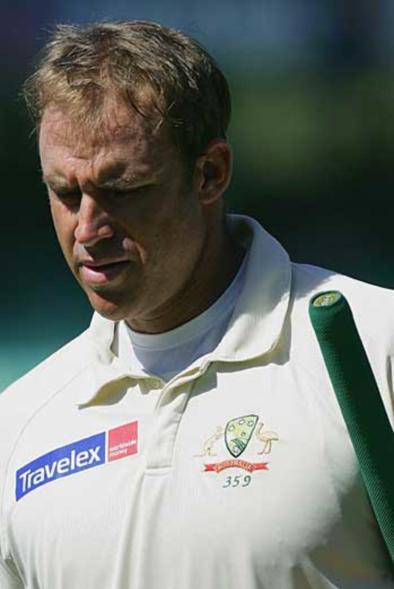 Matthew Hayden trudges off after being dismissed for nought, South Africa v Australia, 2nd Test, 1st day, Durban, March 24, 2006
