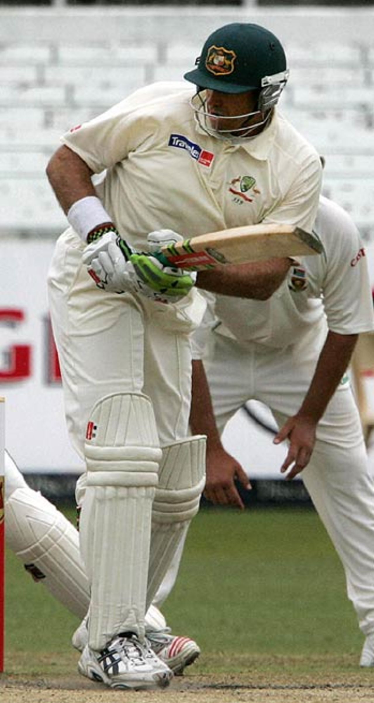 Matthew Hayden turns one to leg, South Africa v Australia, 2nd Test, Durban, March 27, 2006