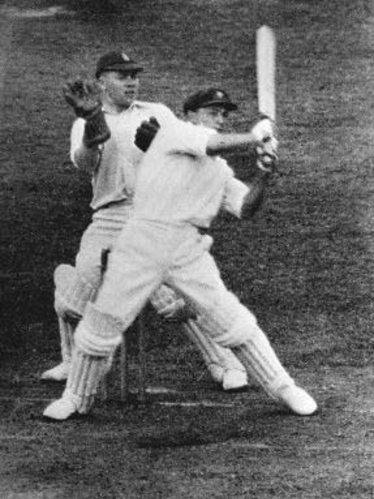 Don Bradman batting on his way to 334, England v Australia, 3rd Test, Leeds, July 11, 1930
