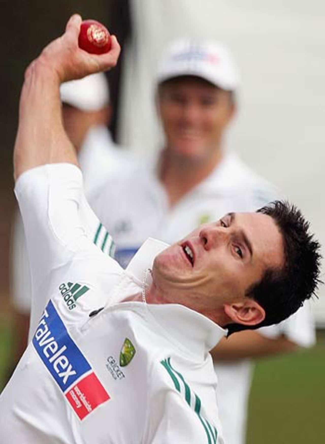 Shaun Tait has a bowl at the nets, Johannesburg, March 30, 2006