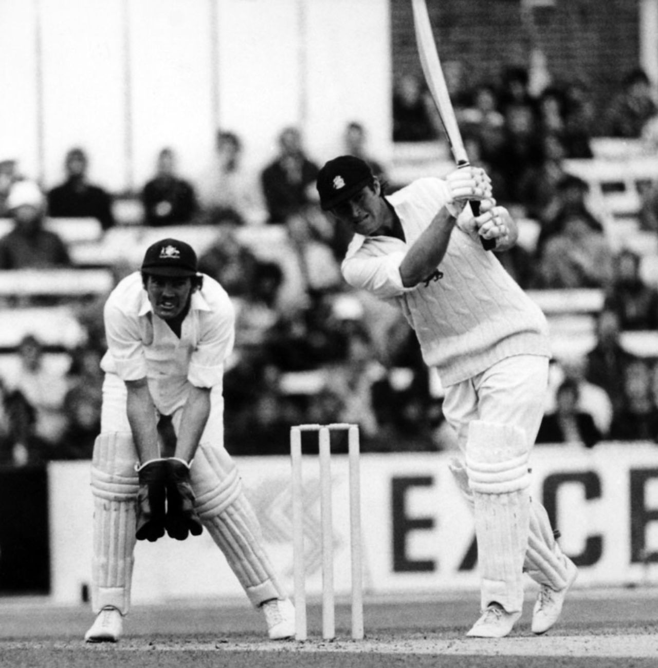 Dennis Amiss drives on his way to 108, England v Australia, 3rd ODI, The Oval, June 6, 1977
