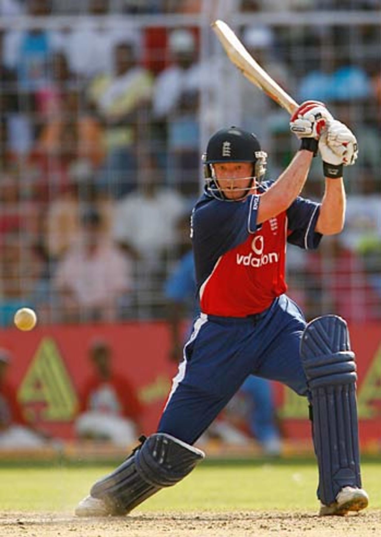 Paul Collingwood hits out on his way to 93, India v England, 3rd ODI, Goa, April 3, 2006