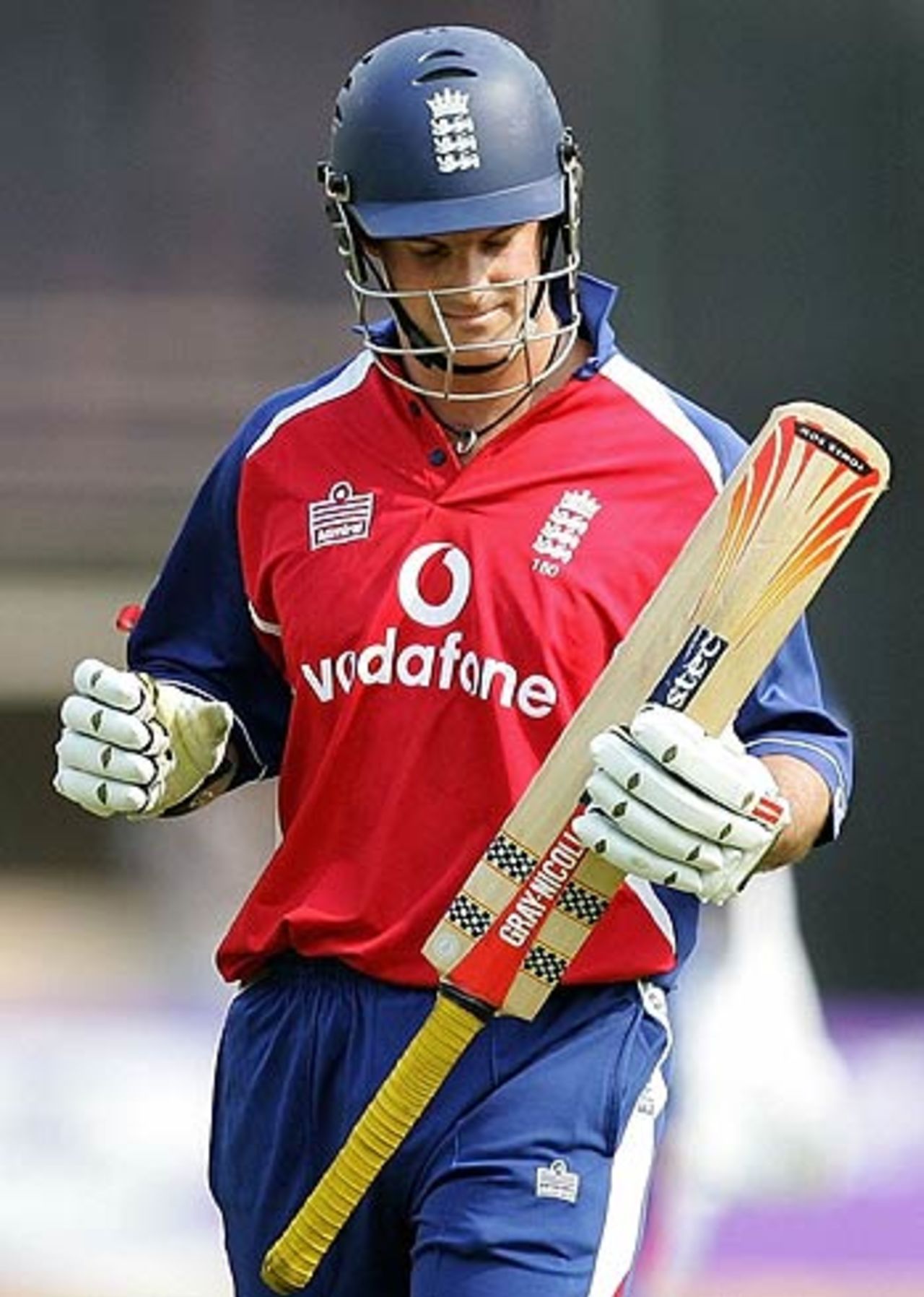 Andrew Strauss was trapped lbw for 7, India v England, 4th ODI, Kochi, April 6, 2006