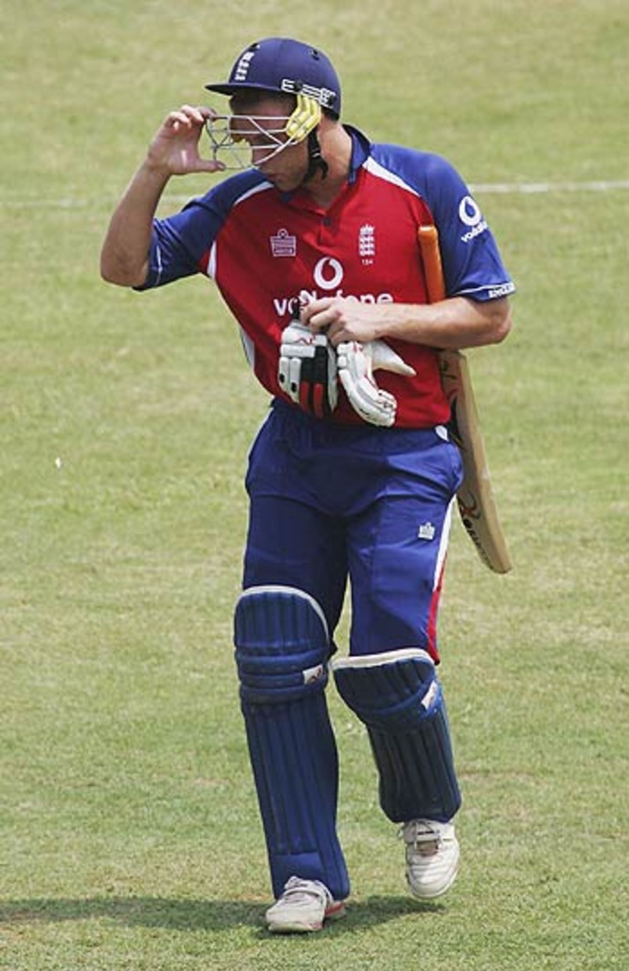 Andrew Flintoff was dismissed for 12, India v England, 4th ODI, Kochi, April 6, 2006