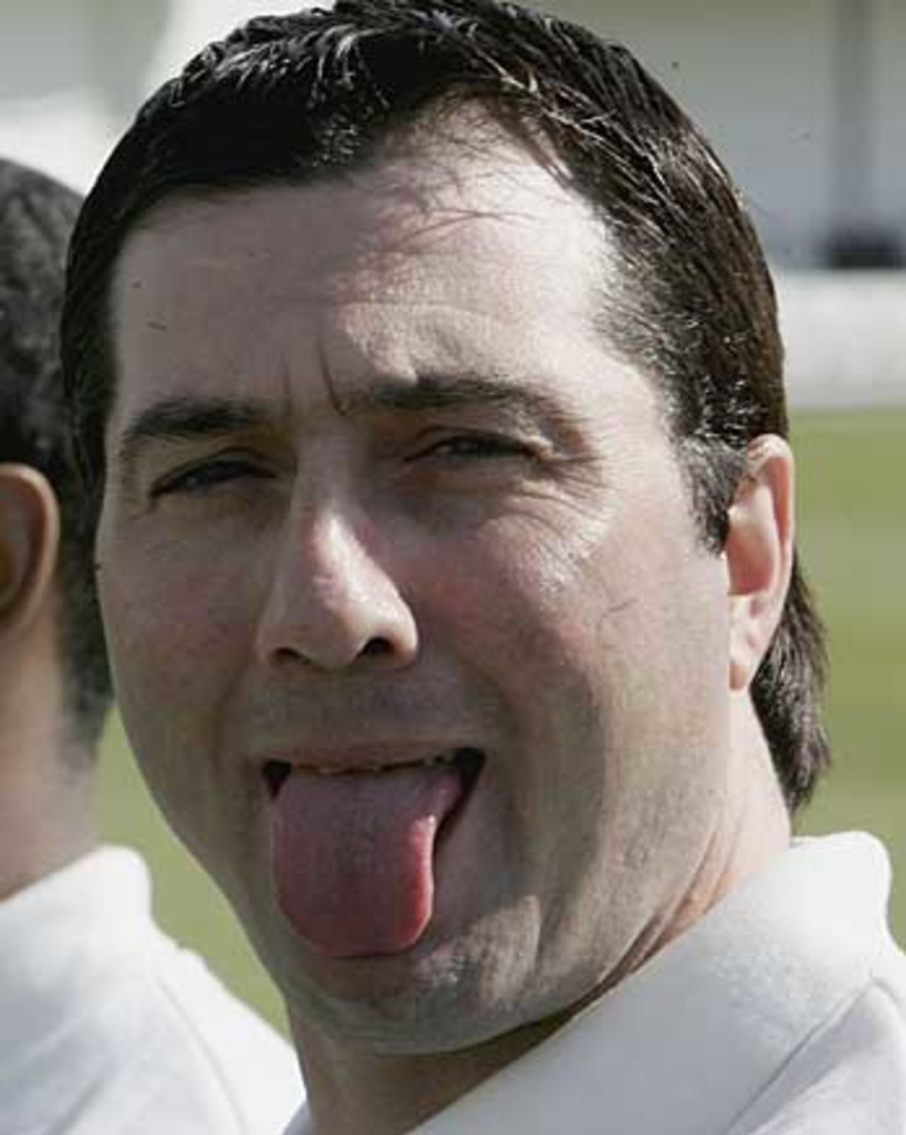 Ronnie Irani shows early season form at Essex's photocall, Chelmsford, April 6, 2006