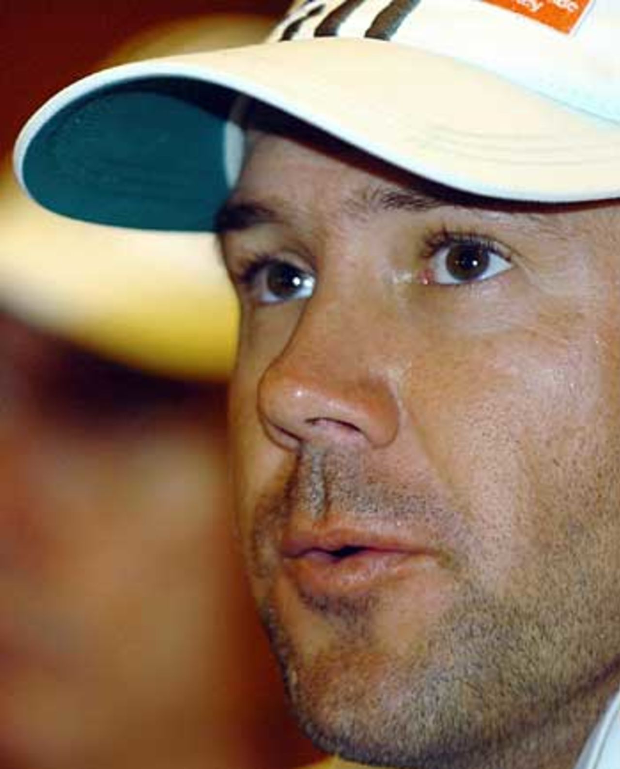 Ricky Ponting at a press conference at Fatullah, April 7, 2006