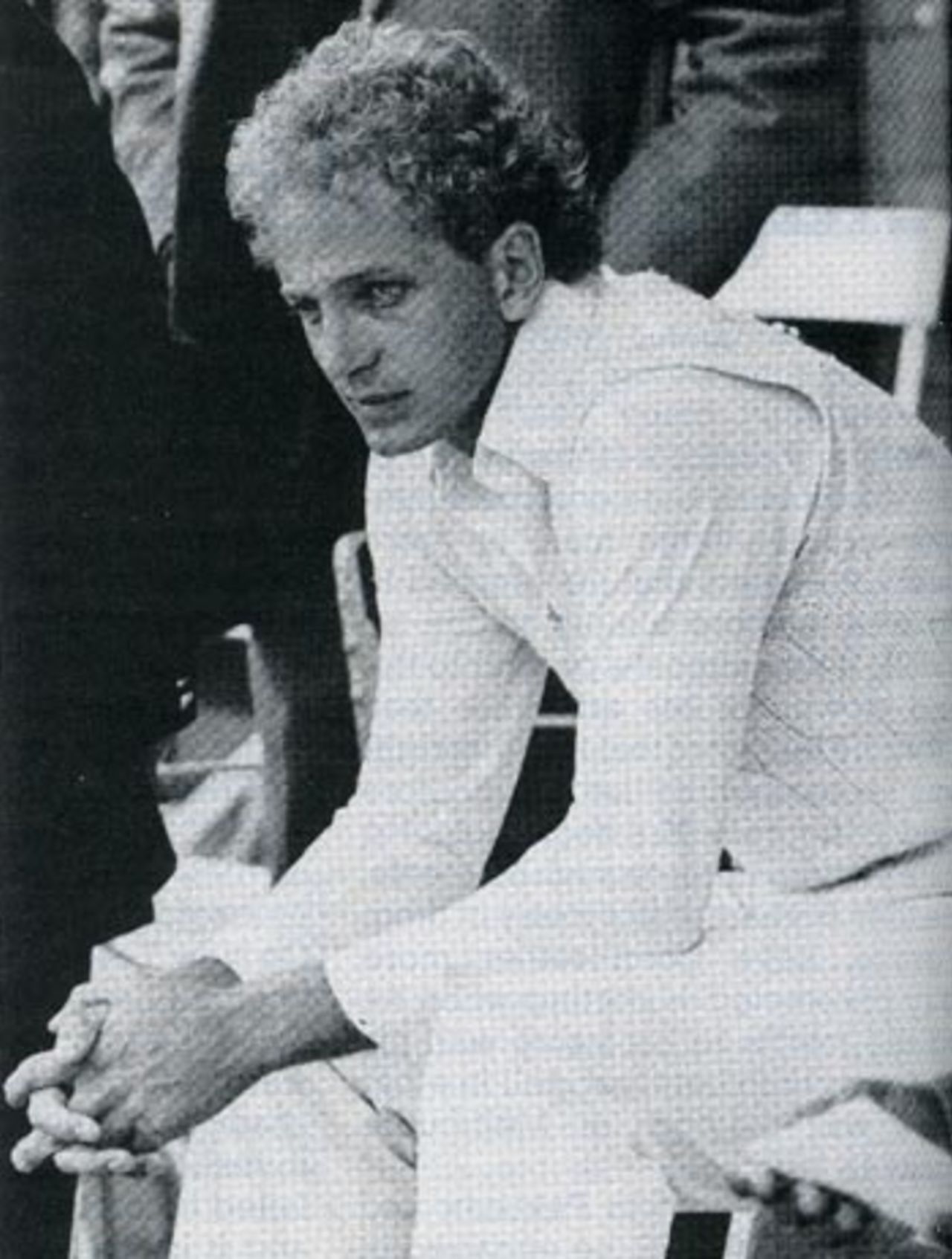 David Gower reflects on England's defeat. Minutes later he was sacked as captain, England v India, 1st Test, Lord's, June 10, 1986