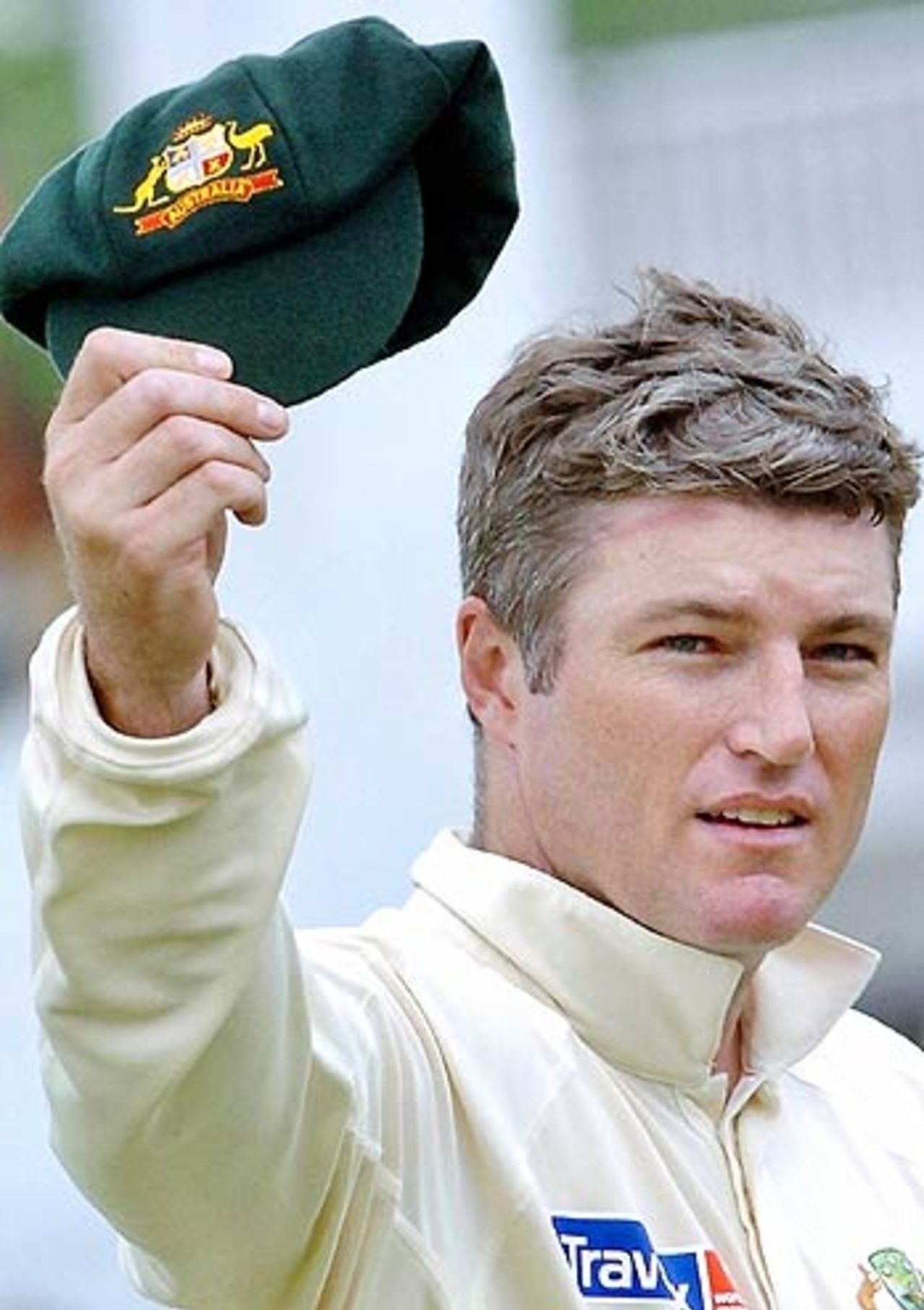 Stuart MacGill acknowledges the crowd after taking eight wickets, Bangladesh v Australia, 1st Test, Fatullah, 2nd day, April 10, 2006