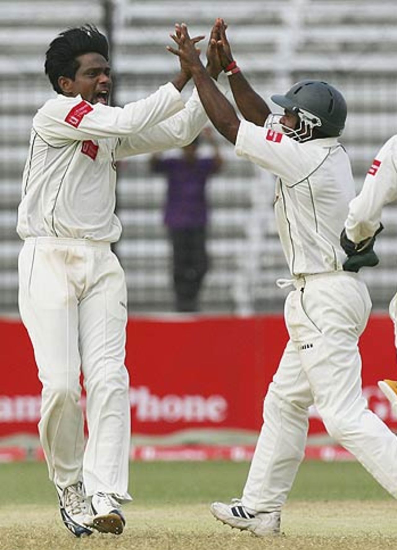 M Rafique Mohammad Rafique bowled Damien Martyn in the last over before tea ...