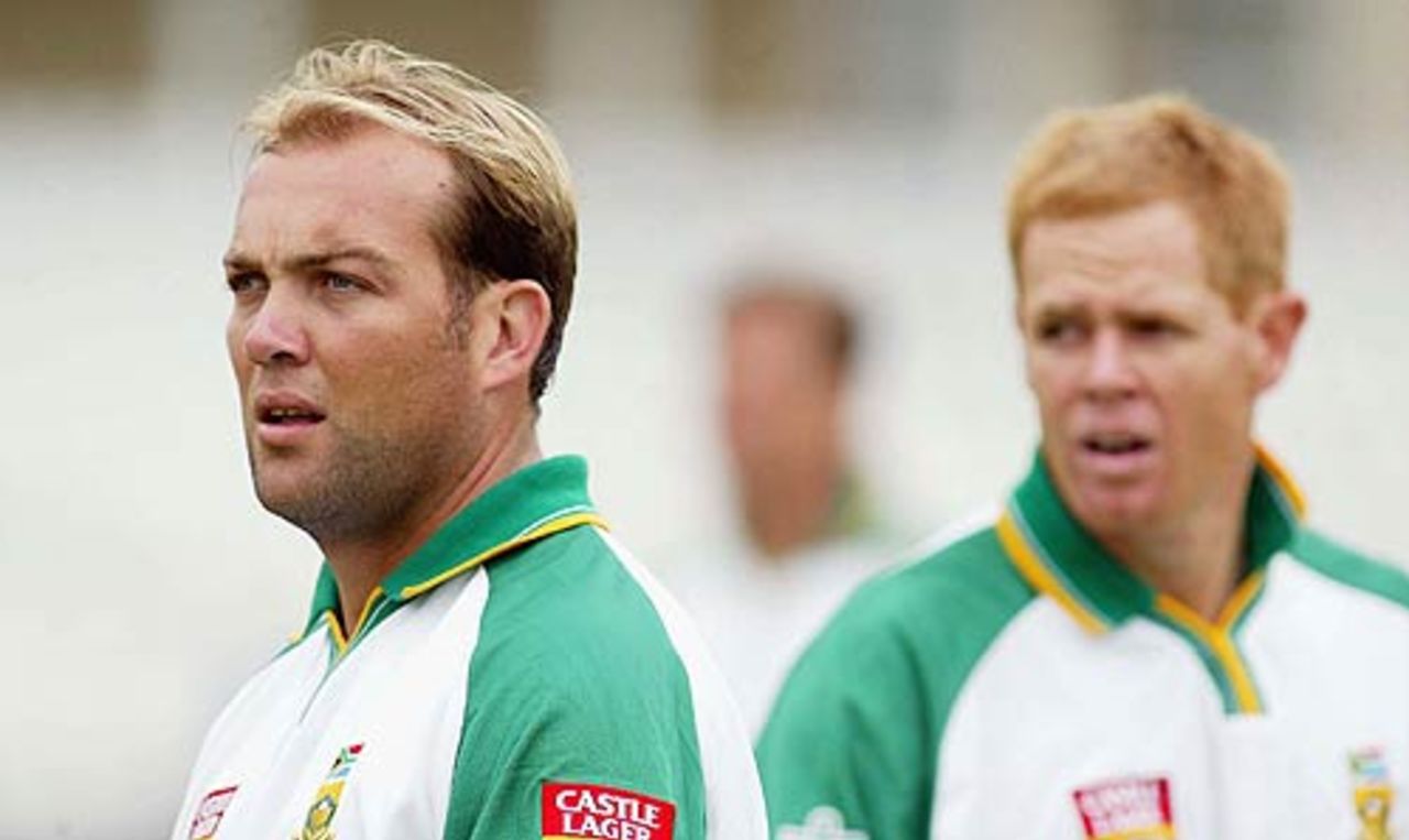 Jacques Kallis and Shaun Pollock play their 100th Tests together