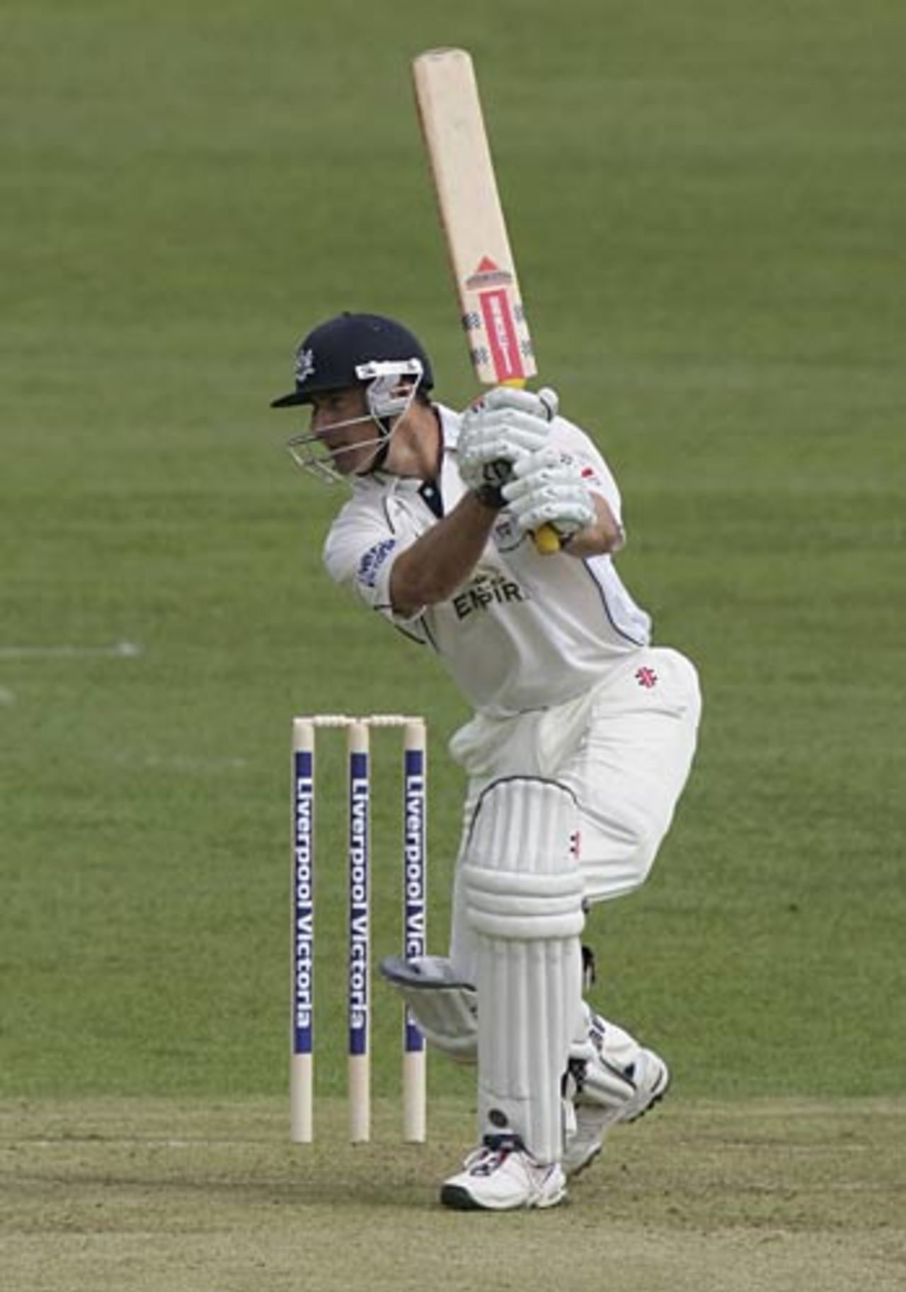 Craig Spearman launches into a cover drive as he begins his season in style, Gloucestershire v Somerset, County Championship, Bristol, April 18, 2006