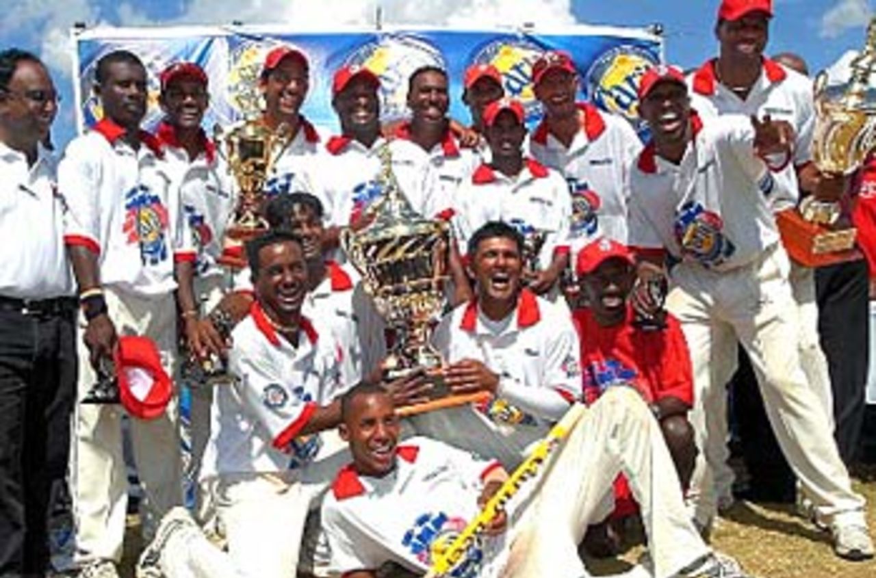 Trinidad and Tobago celebrate the title, Trinidad and Tobago  v Barbados, Carib Beer Challenge final,  April 19, 2006