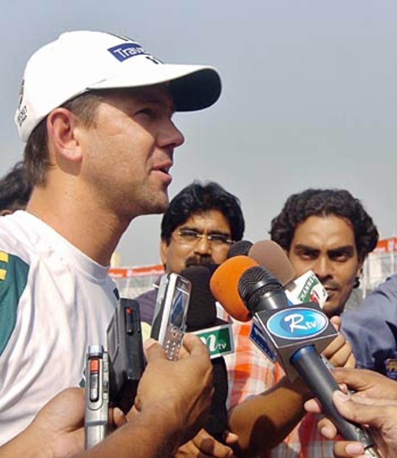 Ricky Ponting speaks to the media in Dhaka ahead of the second one-day international against Bangladesh, Dhaka, April 25, 2006
