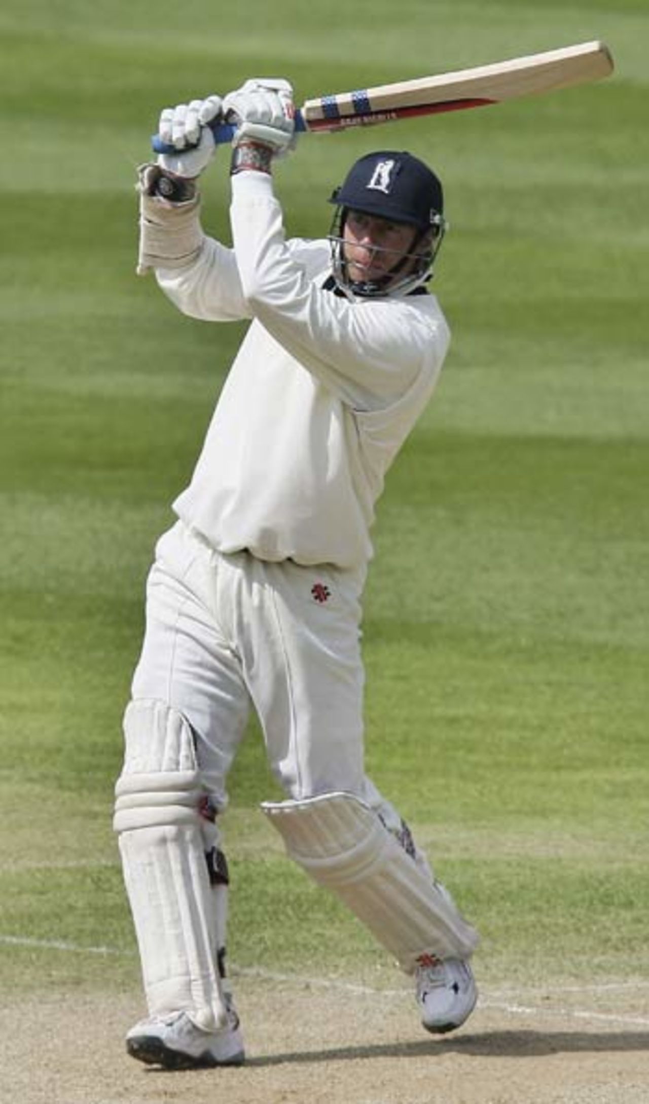 Nick Knight drives on his way to 126, Warwickshire v Yorkshire, Edgbaston, April 28, 2006