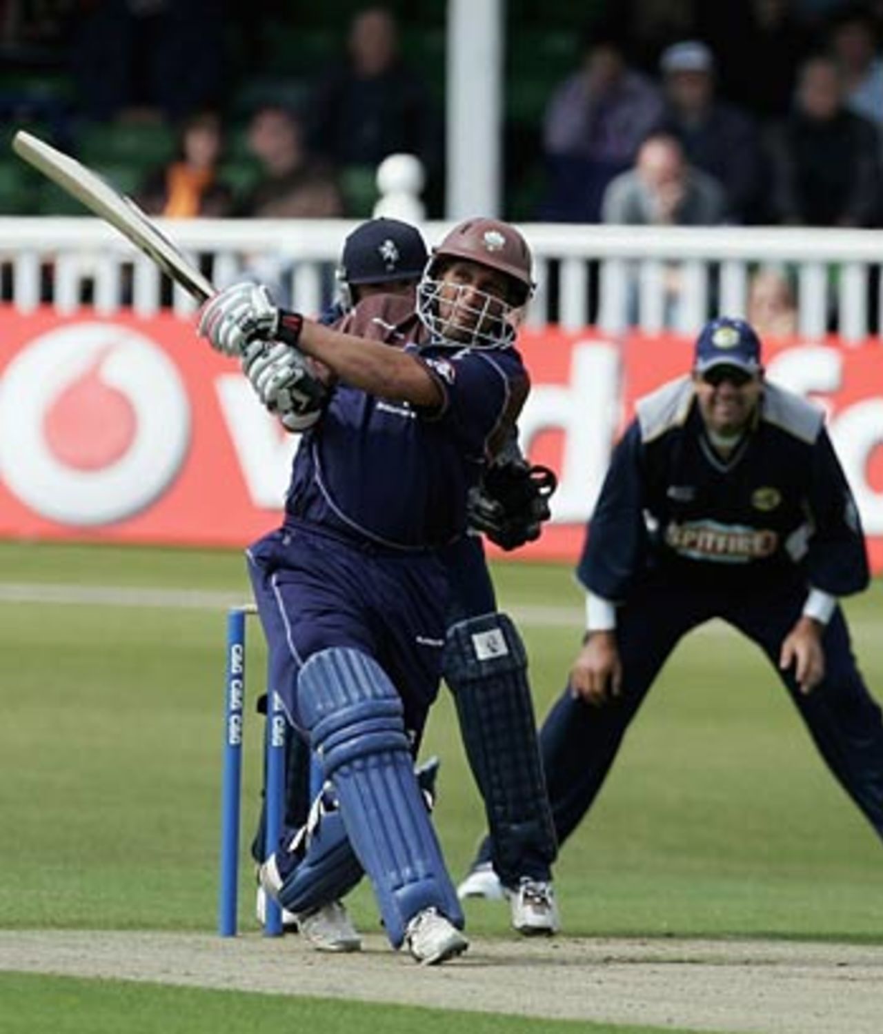 Mark Butcher swings a boundary as he hits 49, Kent v Surrey, C&G Trophy, Canterbury, May 1, 2006