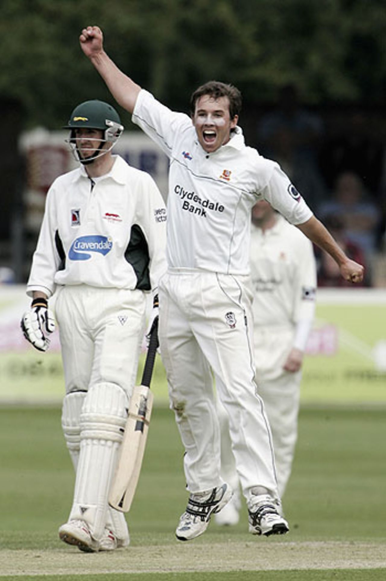 Tony Palladino claims another of his six wickets, Essex v Leicestershire, Chelmsford, May 4, 2006