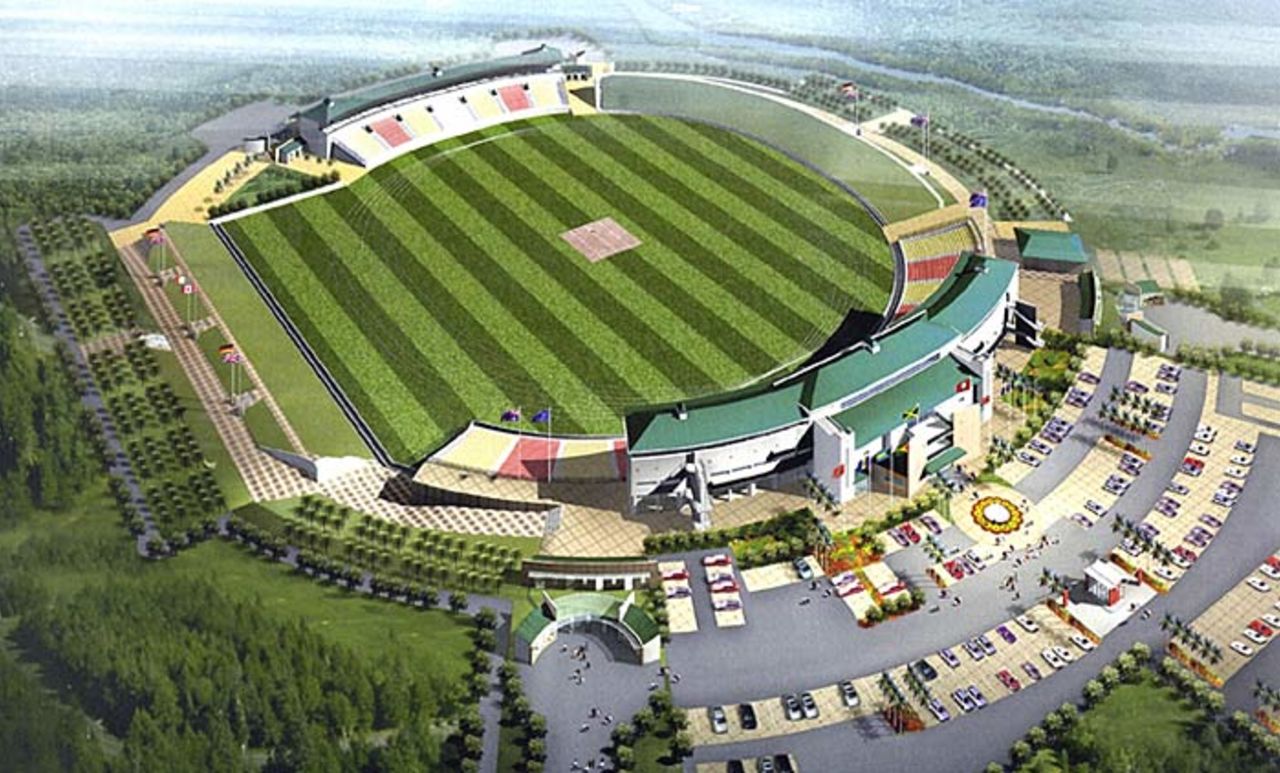 Artist's impression of the Trelawny Stadium in Jamaica, May 7, 2006