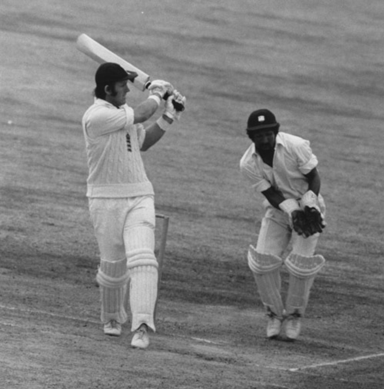Dennis Amiss plays one to the leg side