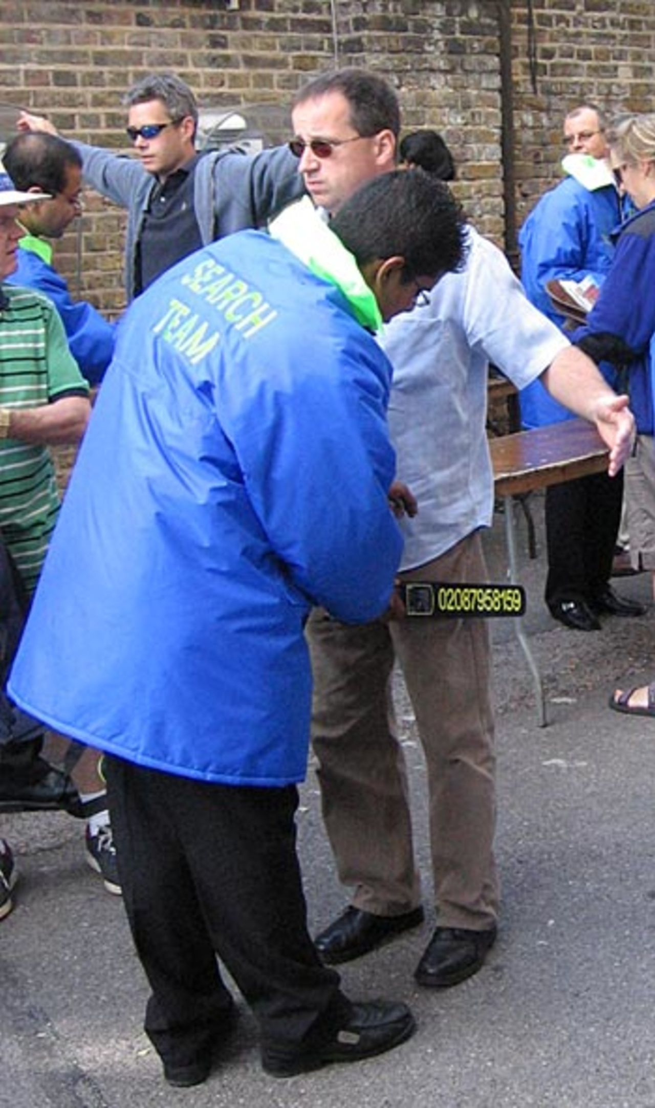 Security checks at Lord's, England v Australia, 1st Test, Lord's, July 21, 2005