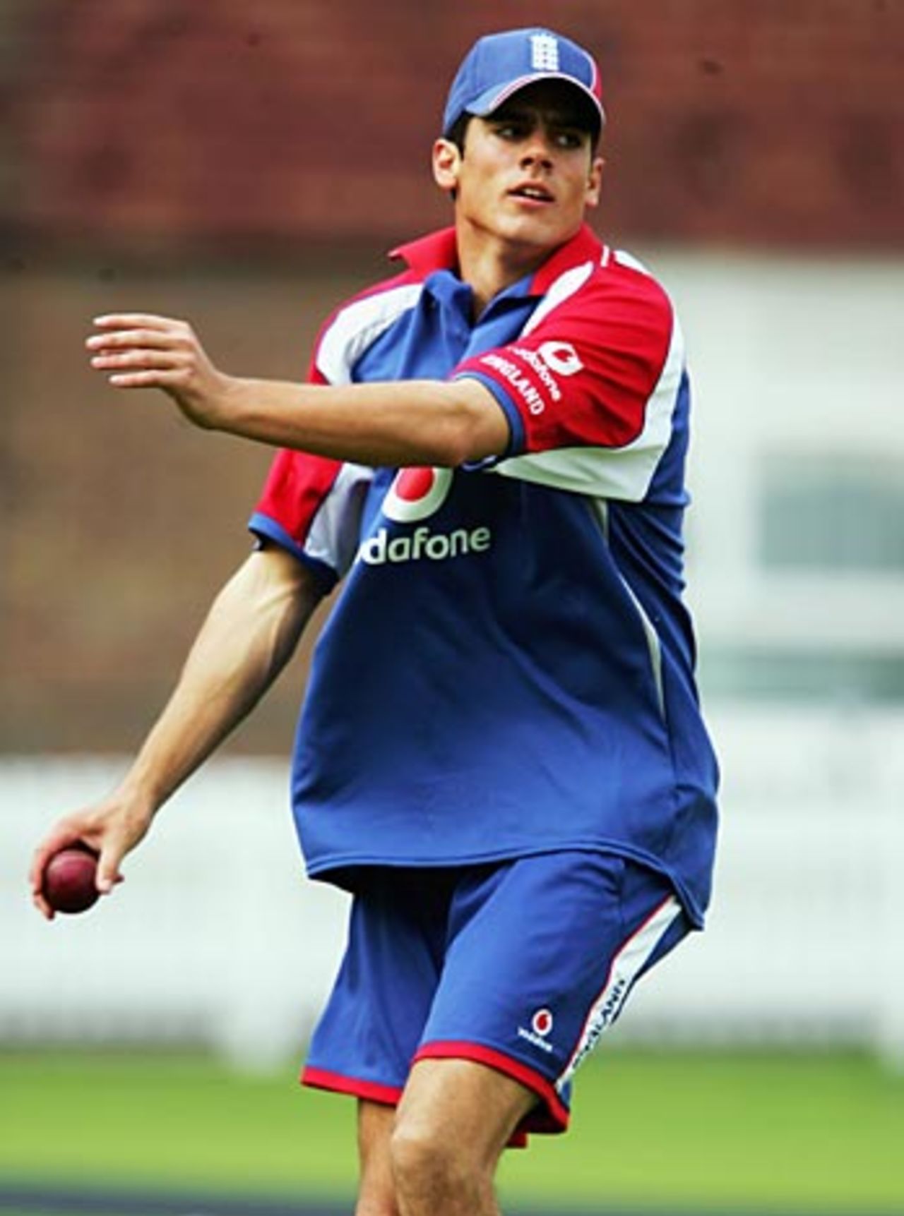 Alastair Cook in action during fielding practice, Lord's, May 9, 2006