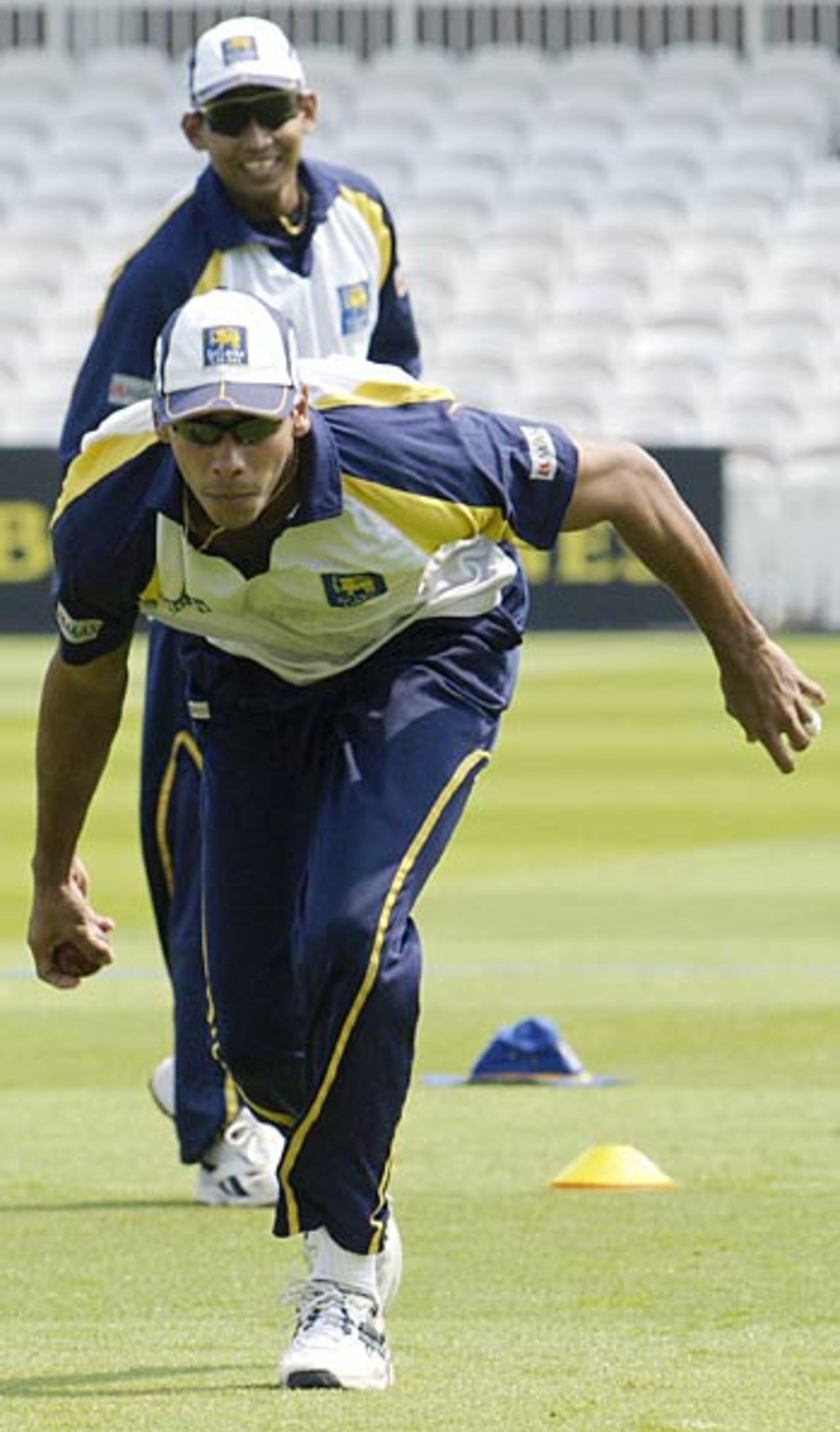 Michael Vandort goes through fielding drills ahead of the first Test, Lord's, May 10, 2006